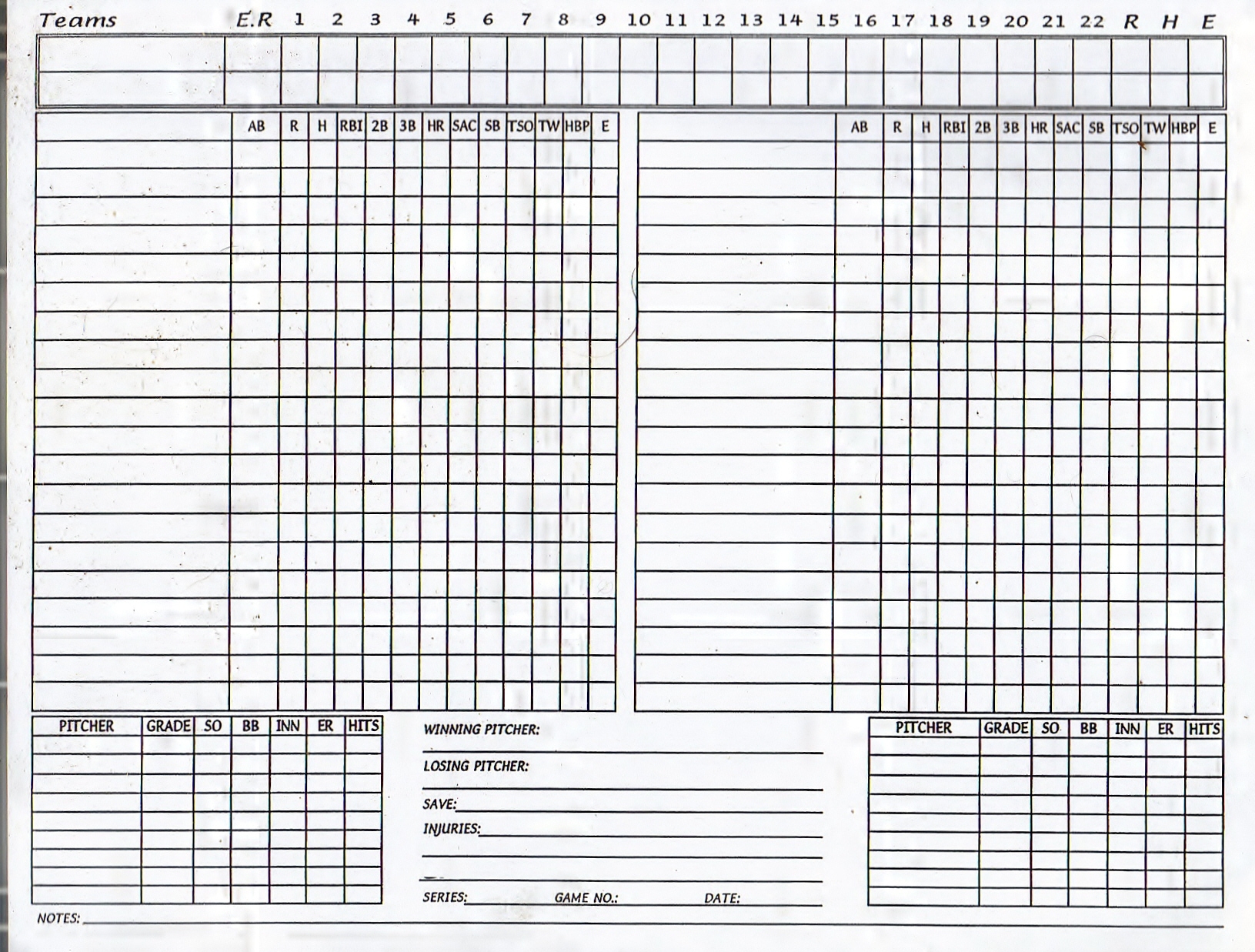 Fast Tabulation Score Sheet baseball tabletopsports 50499 1 Fast Tabulation Score Sheet baseball tabletopsports 50499 1