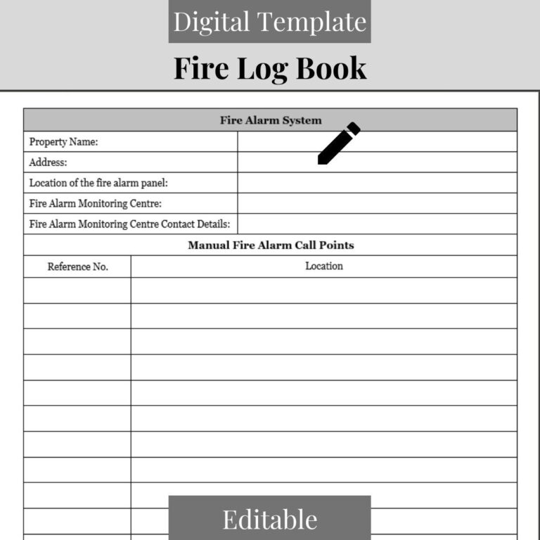 Fire Watch Log Sheet Use This Sheet