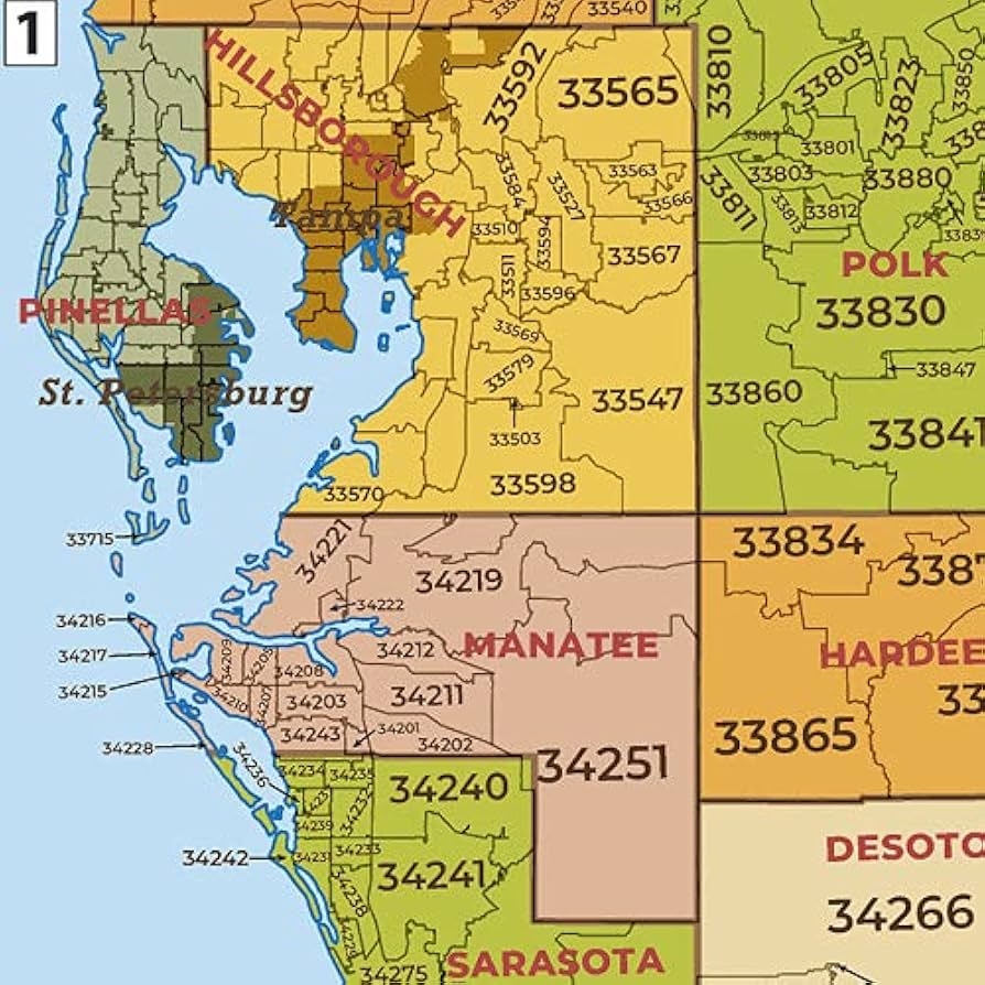 Florida ZIP Code Map With Counties Standard 36 X 37 25 Art Quality Print Amazon co uk Stationery Office Supplies Florida ZIP Code Map With Counties Standard 36 X 37 25 Art Quality Print Amazon co uk Stationery Office Supplies