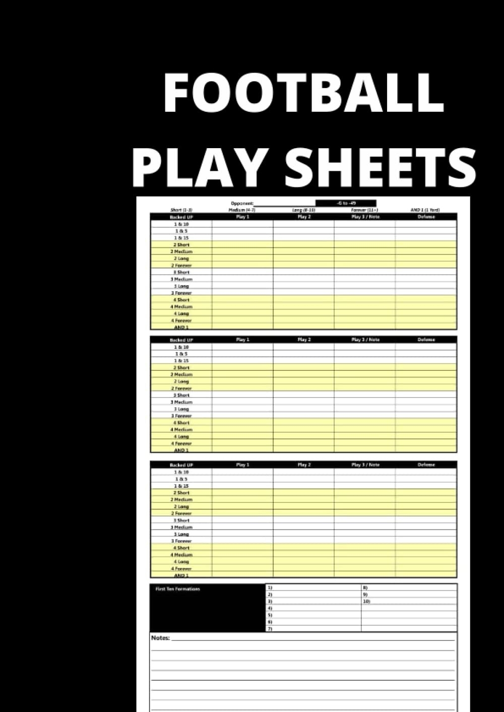 Football Play Sheets Football Play Sheets Klaxon Tommy Etido Mctommy Amazon de B cher