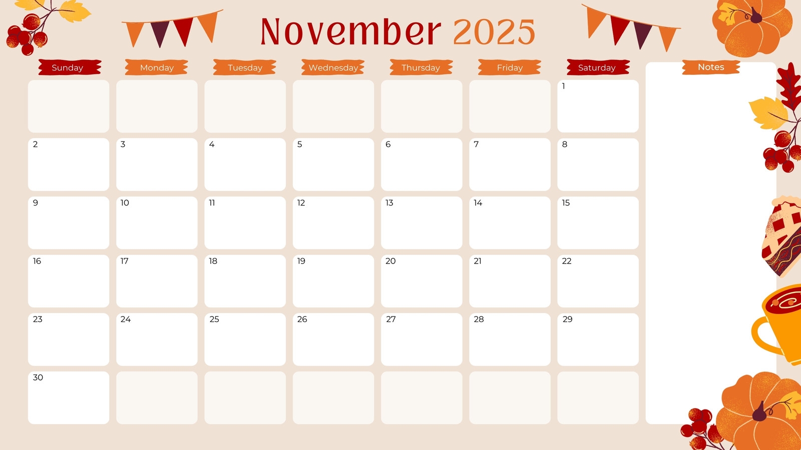 Free And Printable November 2025 Calendar Templates Canva Free And Printable November 2025 Calendar Templates Canva