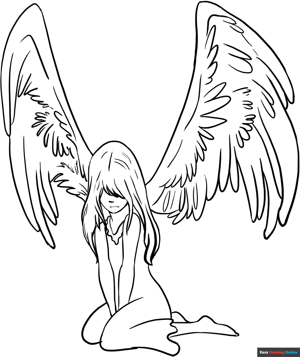 Angel Coloring Sheet Printable Angel Coloring Sheet Printable