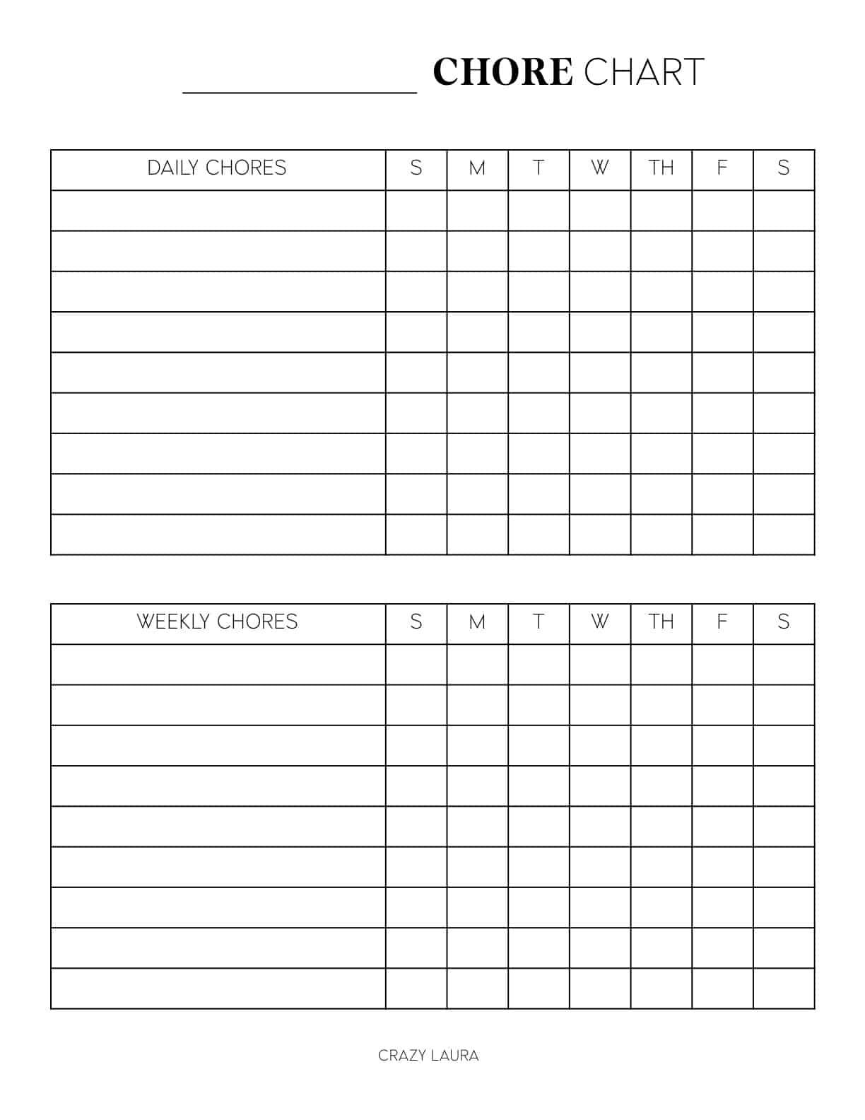Free Printable Chart