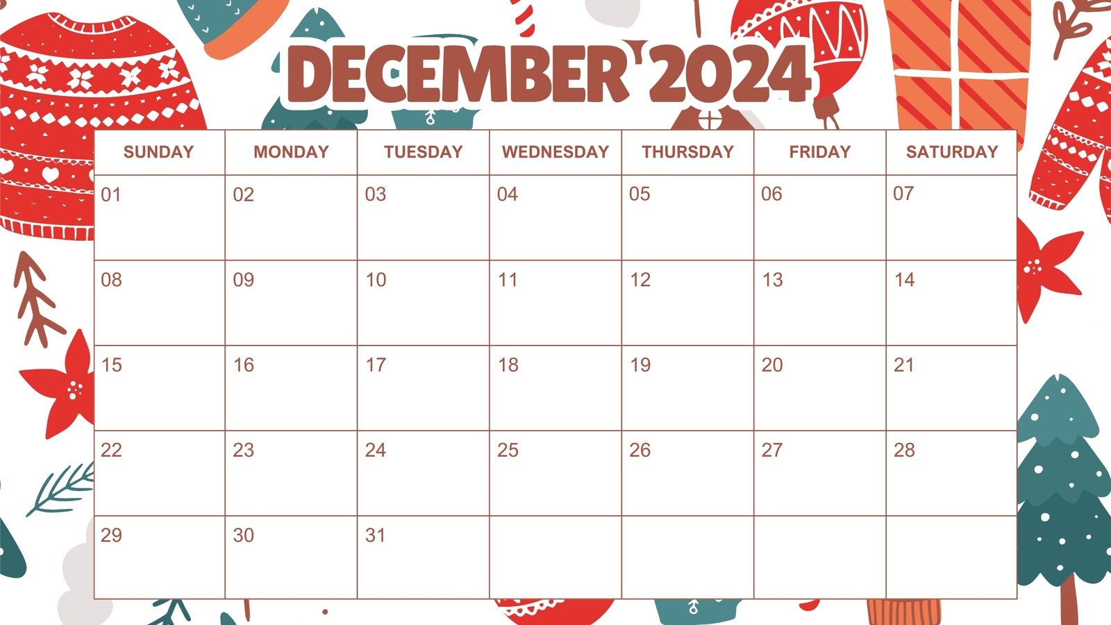 Free Custom Printable Christmas Calendar Templates Canva Free Custom Printable Christmas Calendar Templates Canva