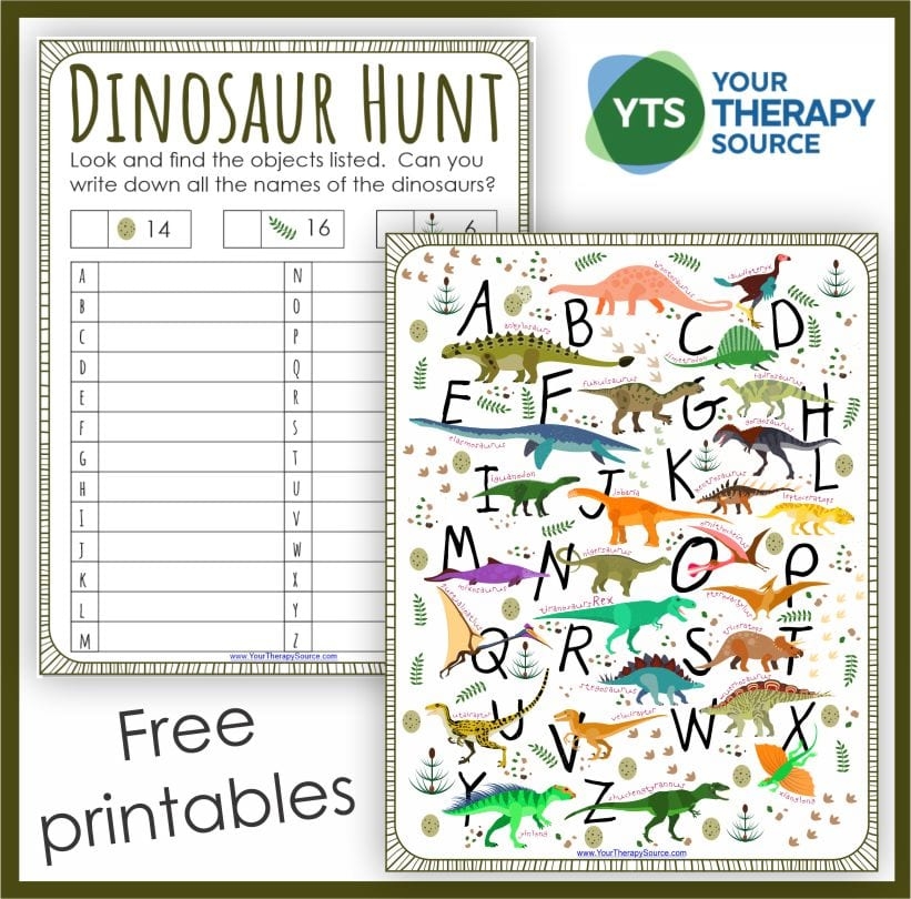 Free Printable Dinosaur Worksheets