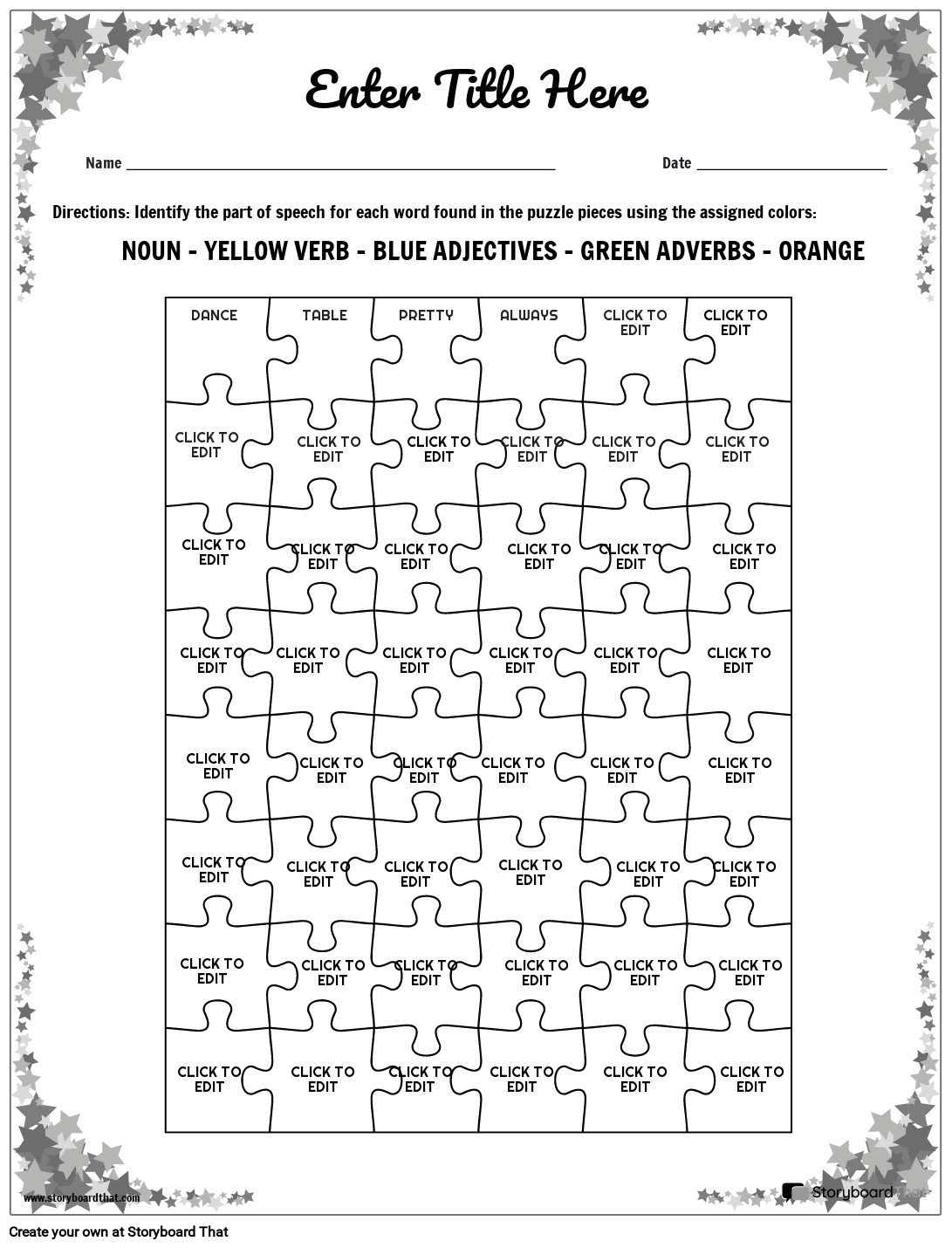 Free Grammar Worksheets Storyboard That s Exercises In 2025