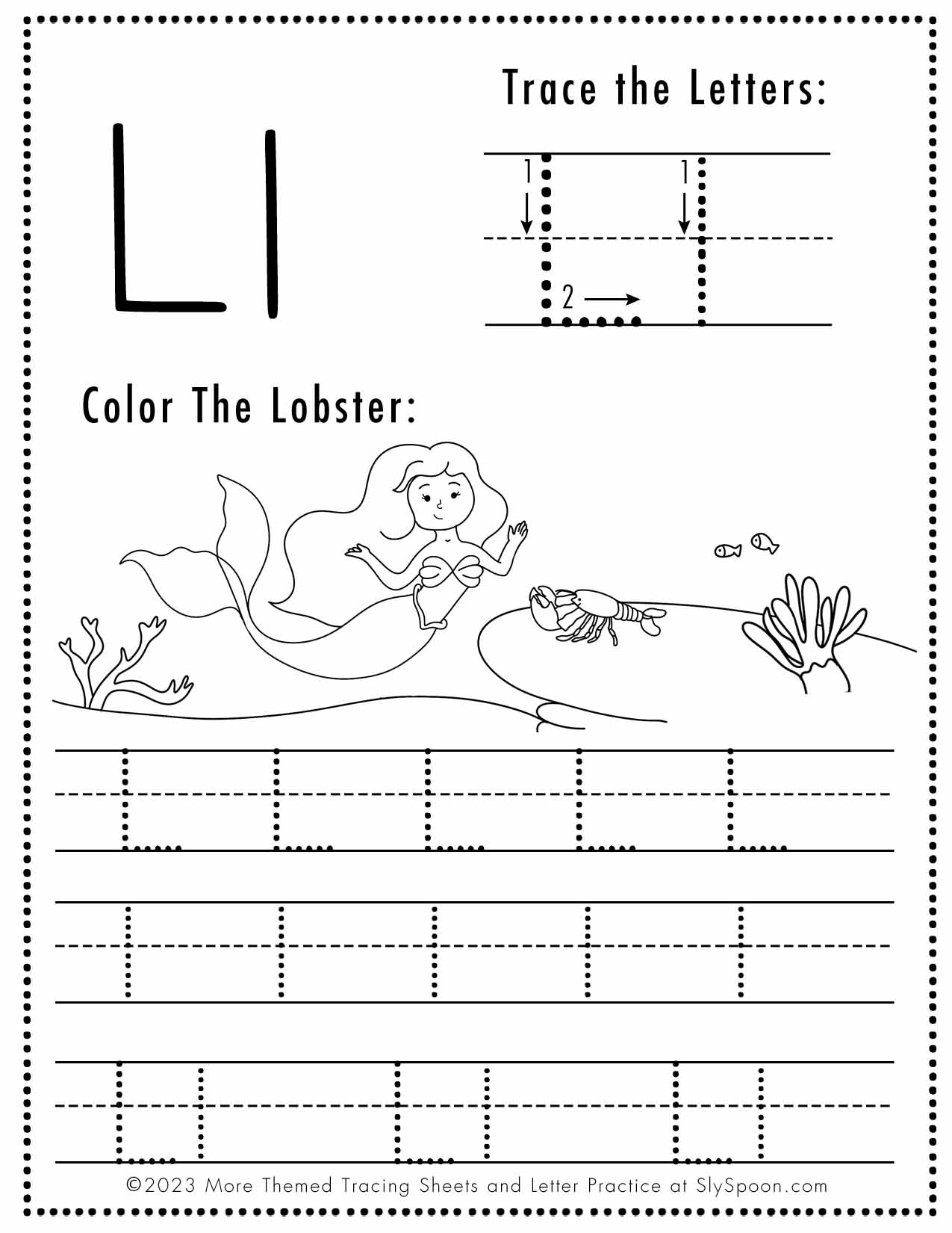 Letter L Free Printable Worksheets Letter L Free Printable Worksheets