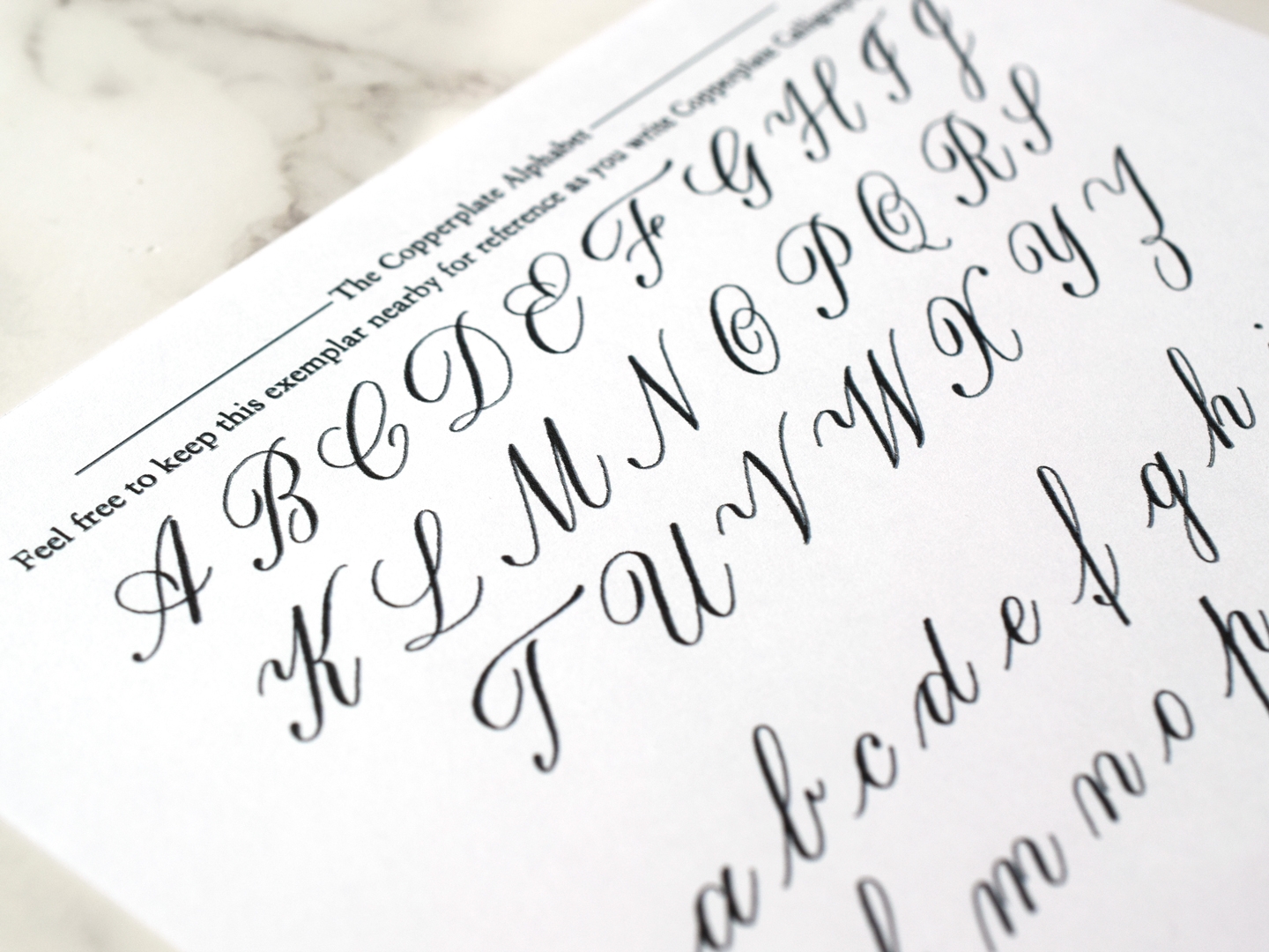 Free Limited Edition Copperplate Calligraphy Worksheets The Postman s Knock