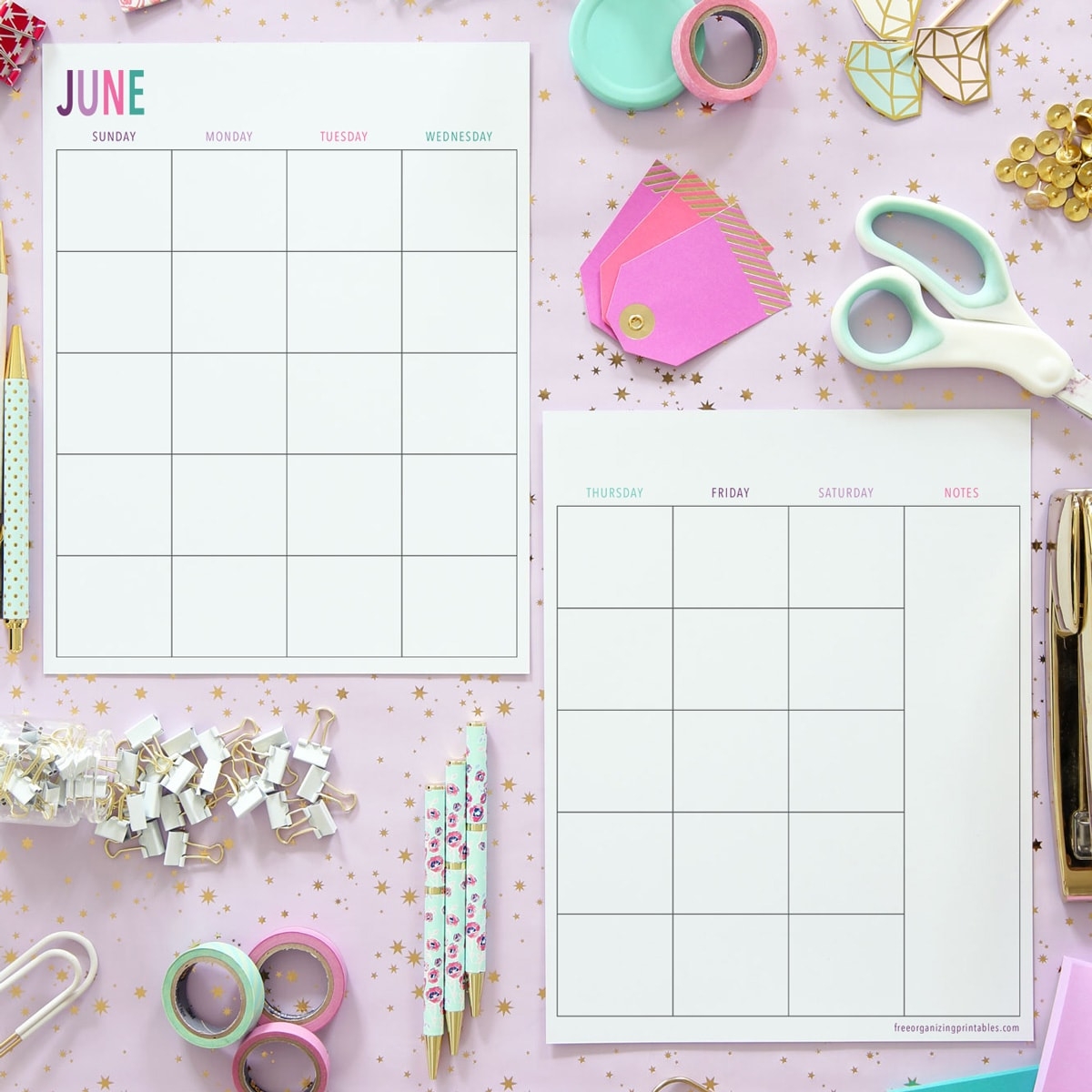 Free Printable 2 Page Blank Monthly Calendar 2025 Free Printable 2 Page Blank Monthly Calendar 2025