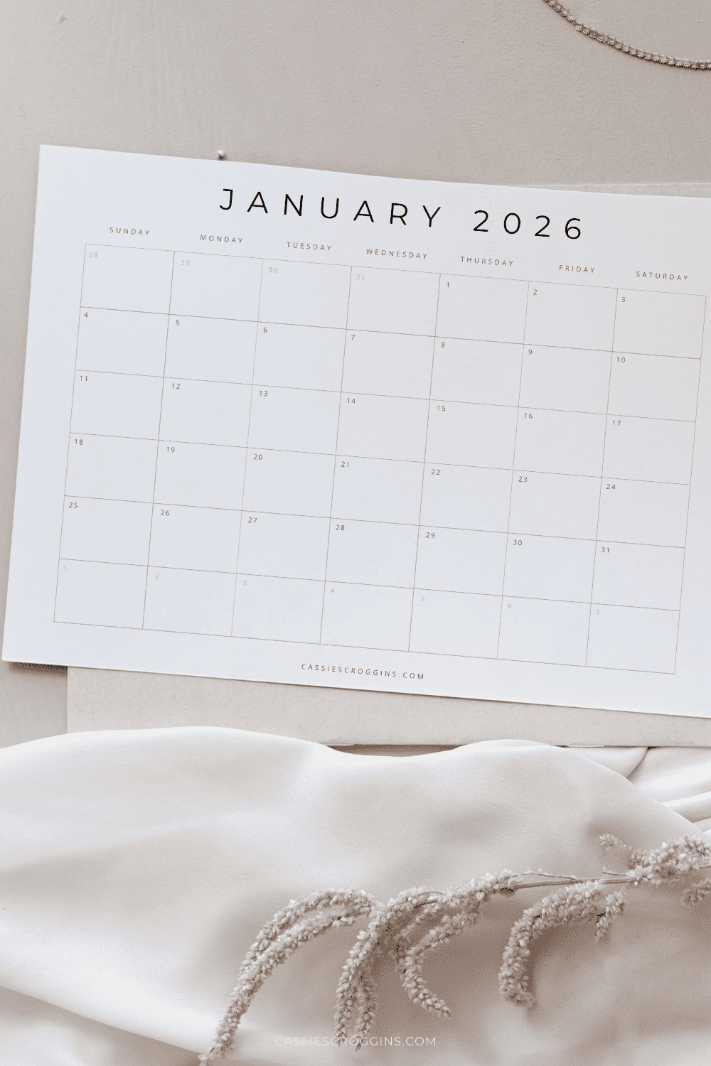 Printable Calendar 2026 - 2026