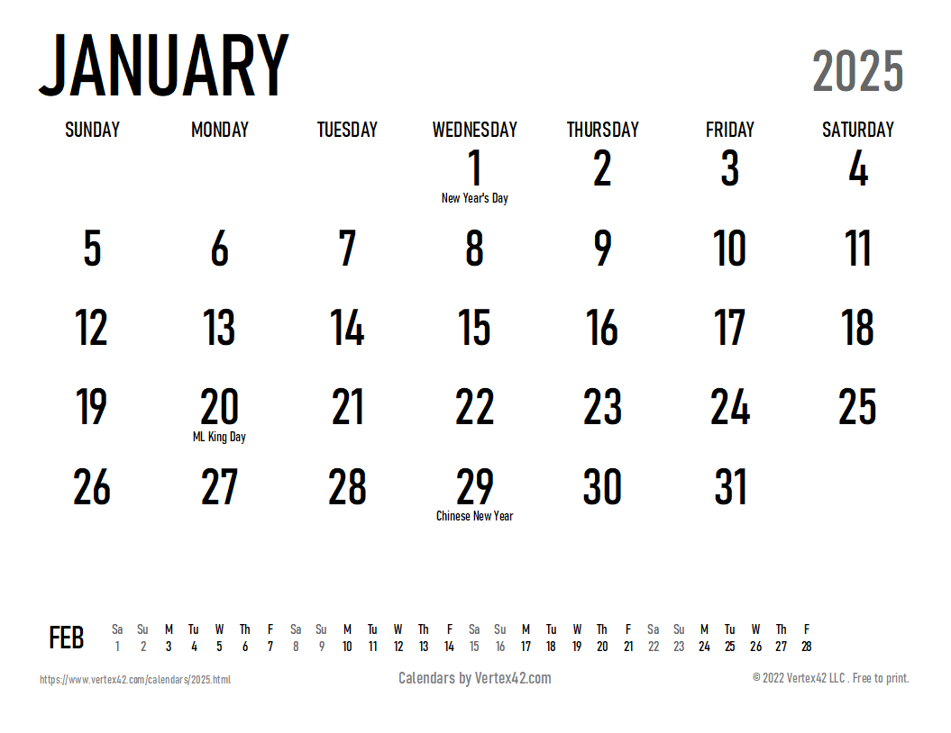Blank Monthly Printable Calendar 2026