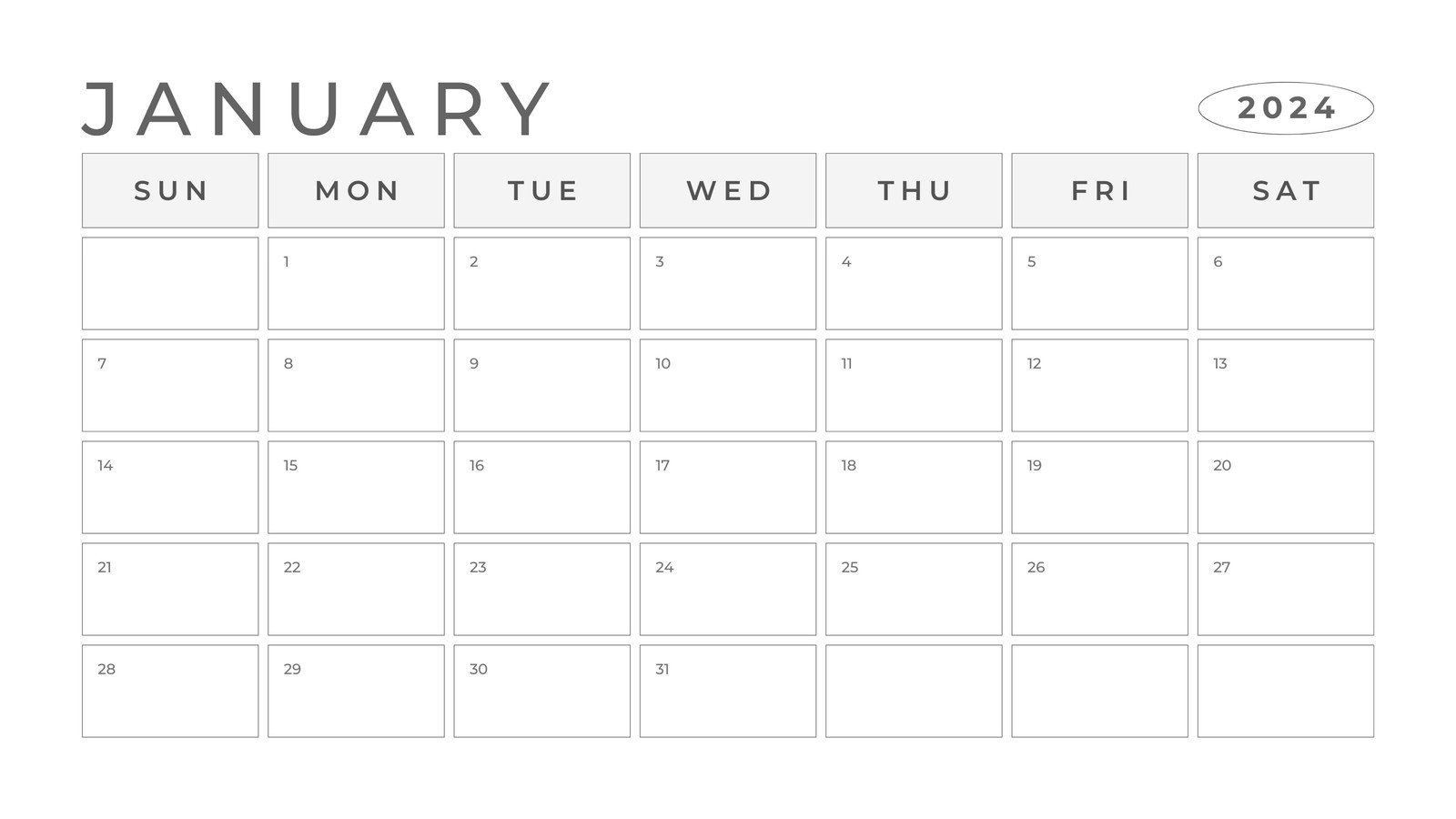 Cute Printable Calendar Template
