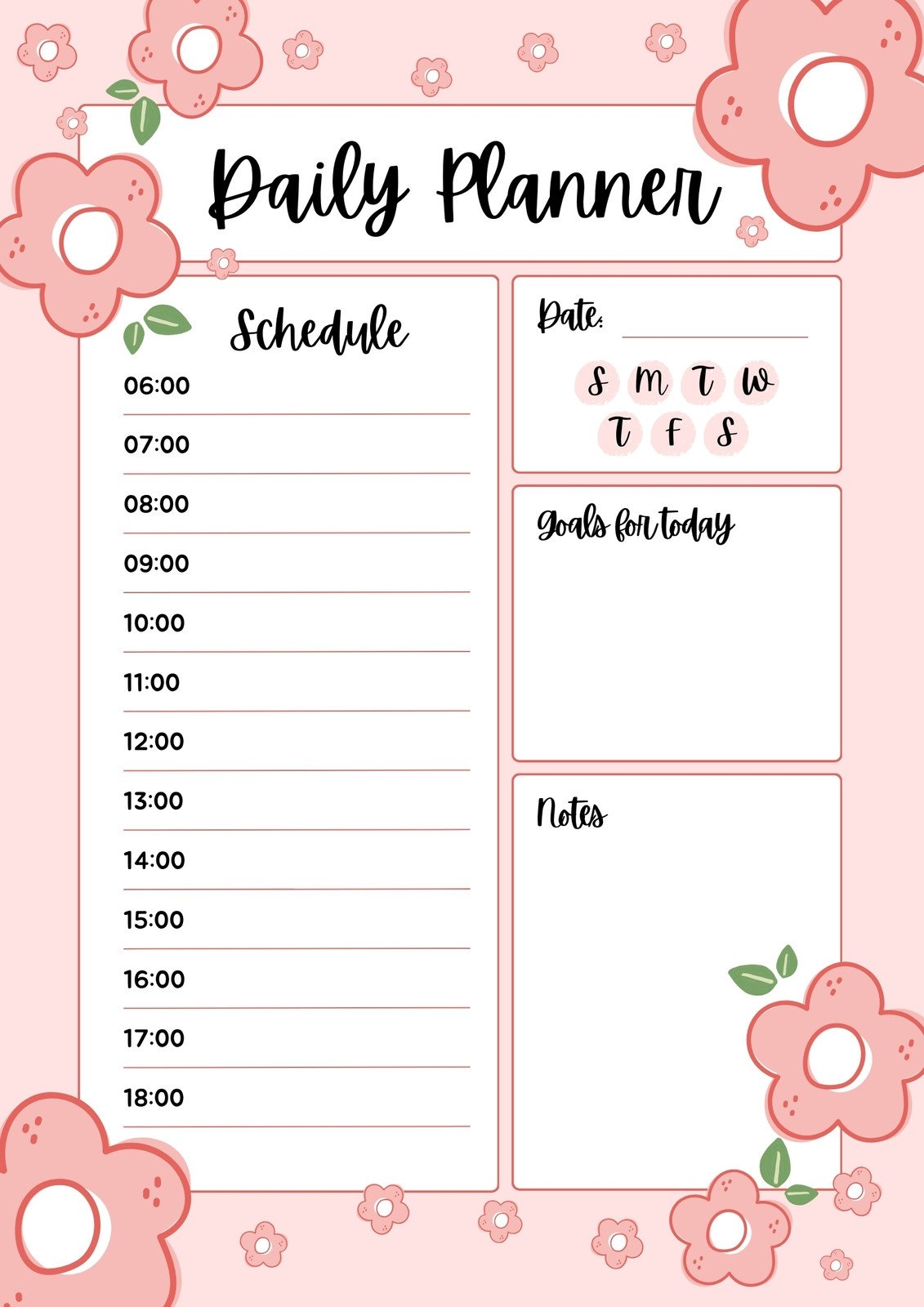 Free Printable Cute Planner Templates To Edit Online Canva