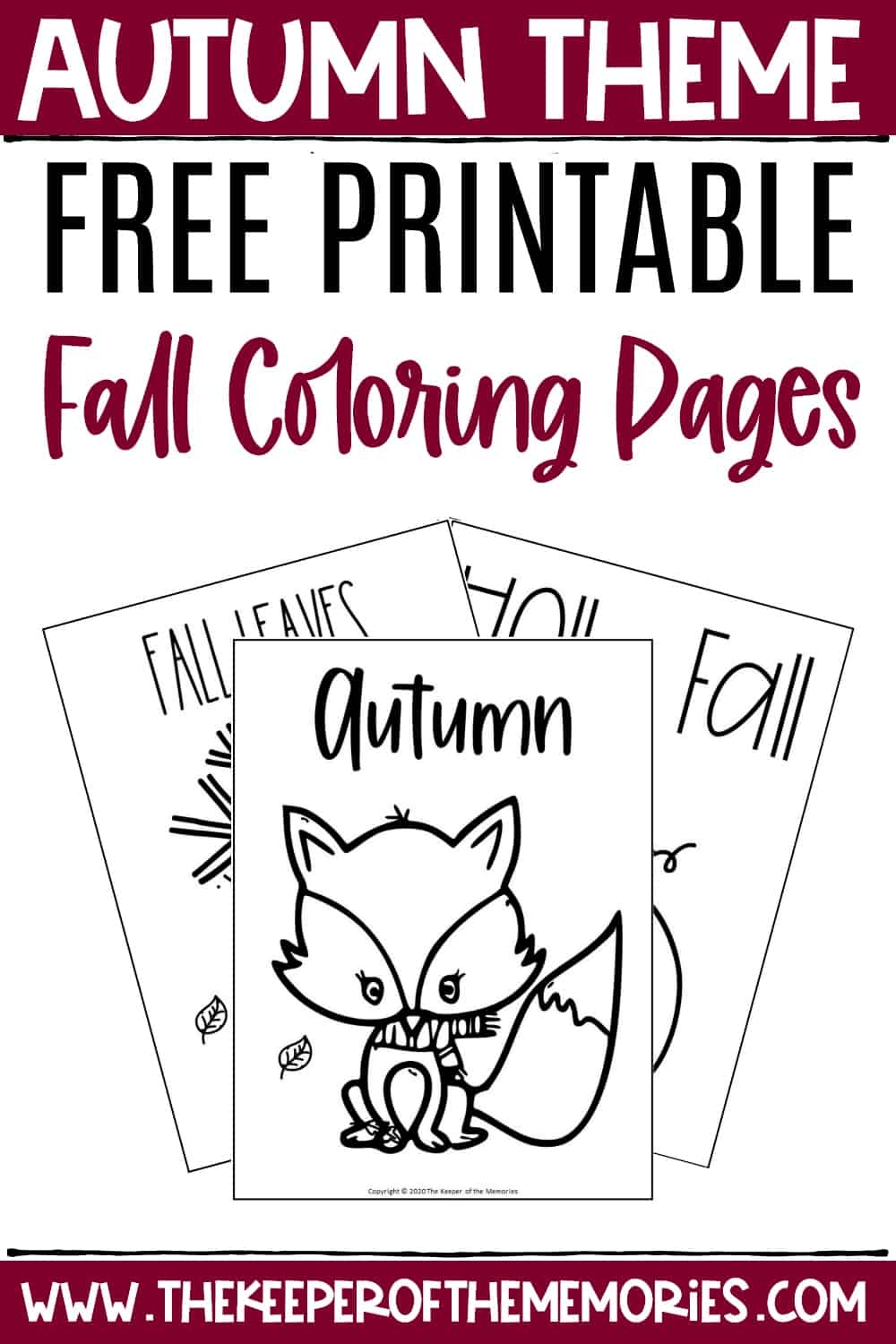 Free Printable Fall Coloring Pages The Keeper Of The Memories