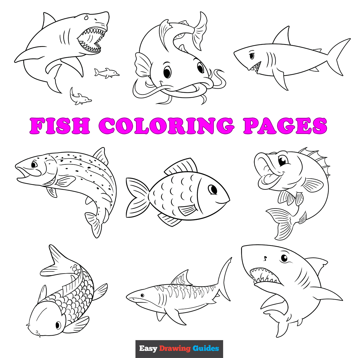 Free Printable Fish Coloring Pages For Kids