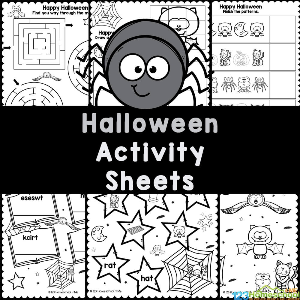 FREE Printable Halloween Activity Worksheets For Kids FREE Printable Halloween Activity Worksheets For Kids