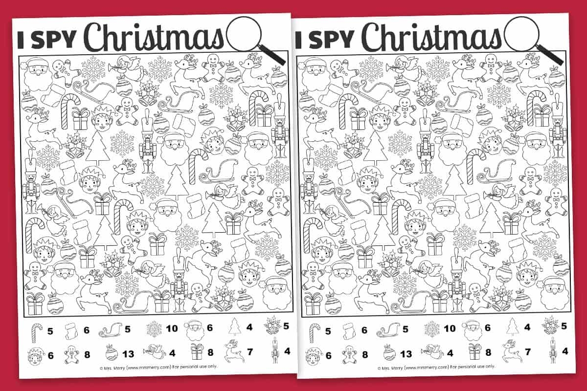 Christmas Activity Printable Sheets