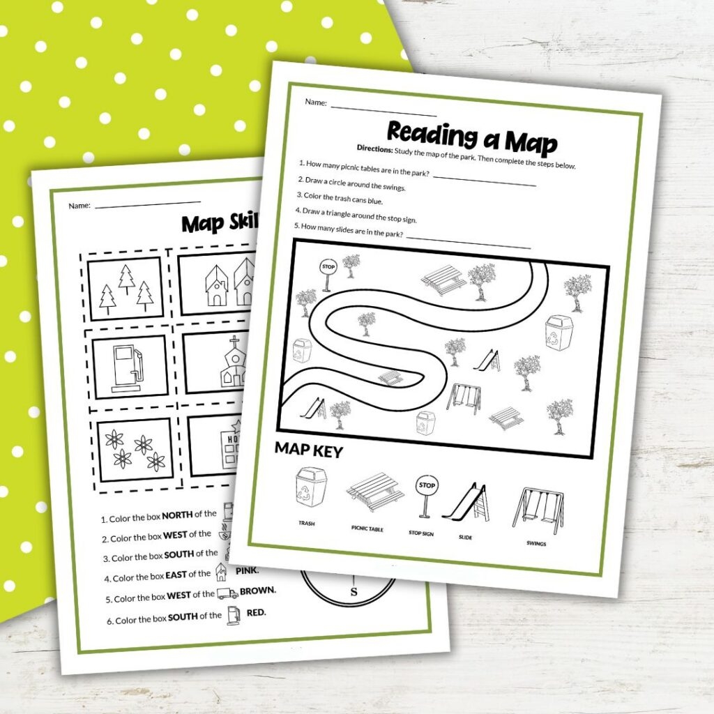 Free Printable Map Skills Worksheets For Homeschool
