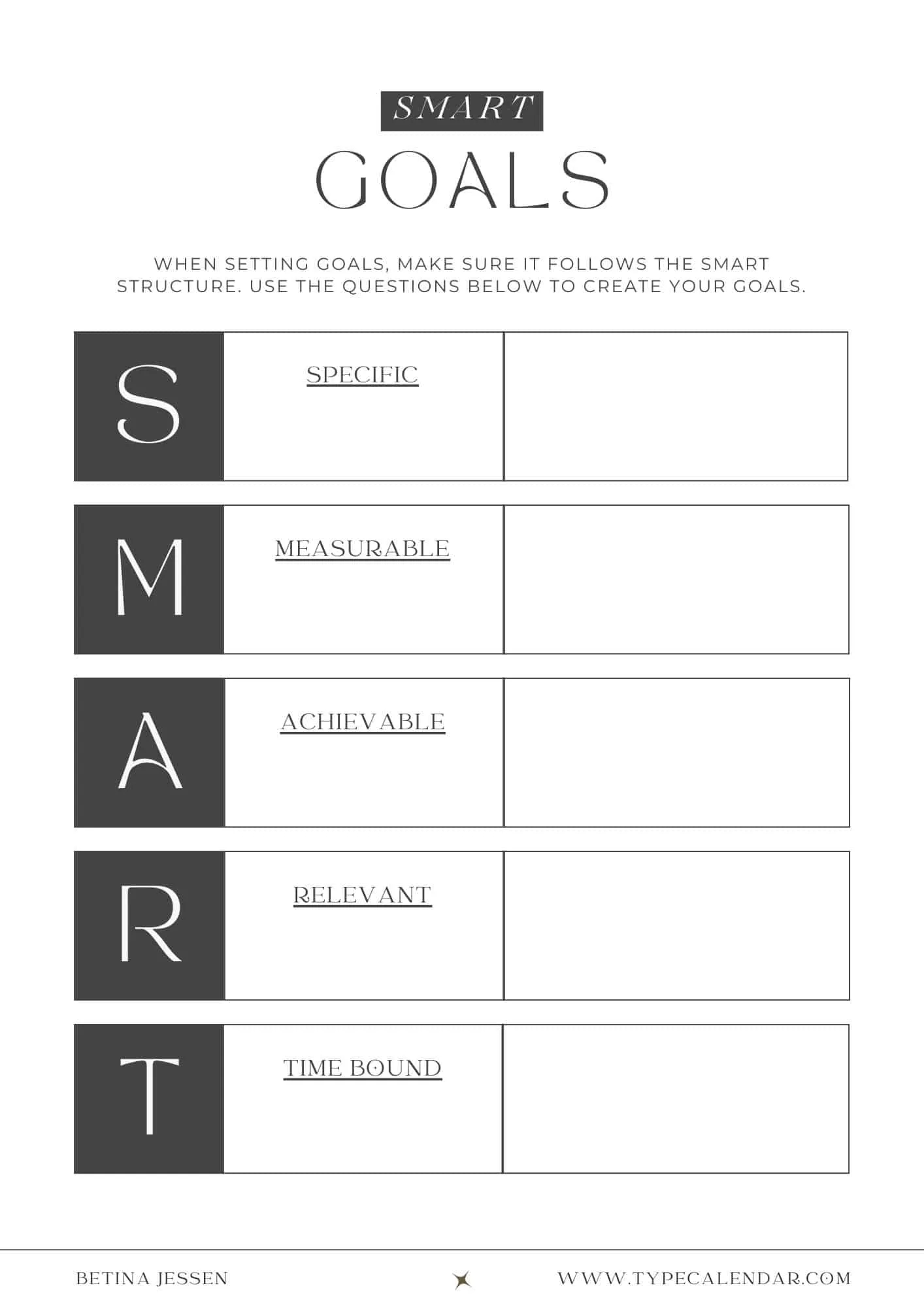 Free Printable SMART Goals Templates Word Excel PDF Free Printable SMART Goals Templates Word Excel PDF