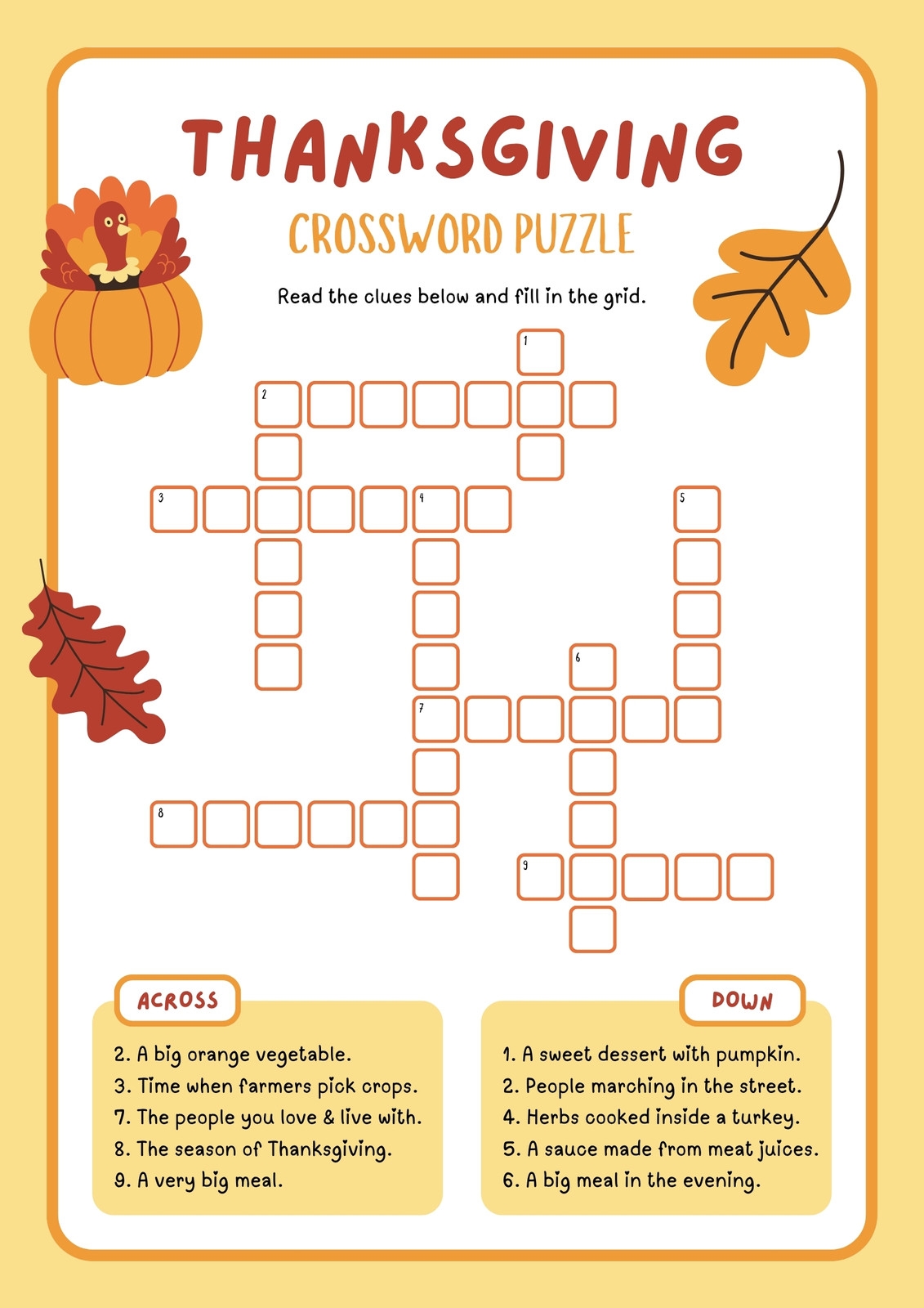 Free Printable Thanksgiving Worksheet Templates Canva Free Printable Thanksgiving Worksheet Templates Canva