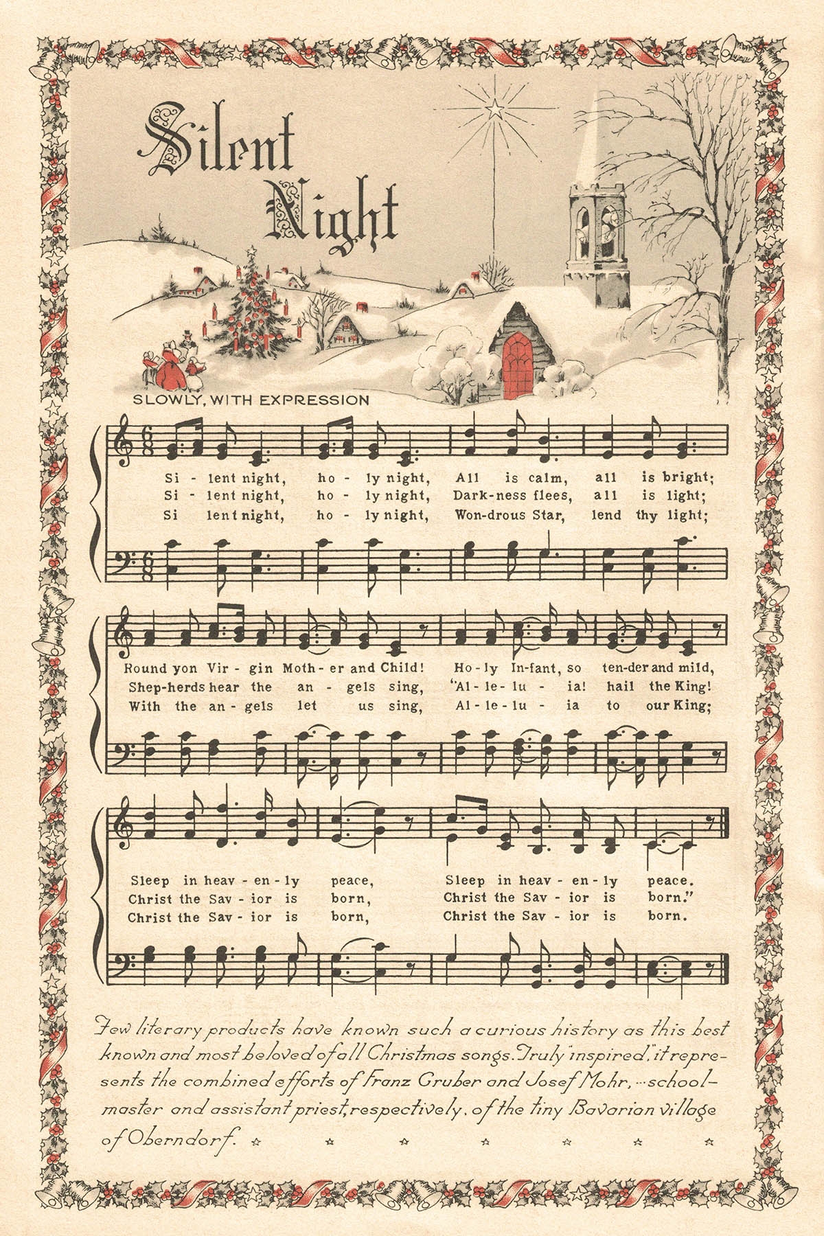 Free Printable Vintage Color Illustration Christmas Carols Rose Clearfield Free Printable Vintage Color Illustration Christmas Carols Rose Clearfield