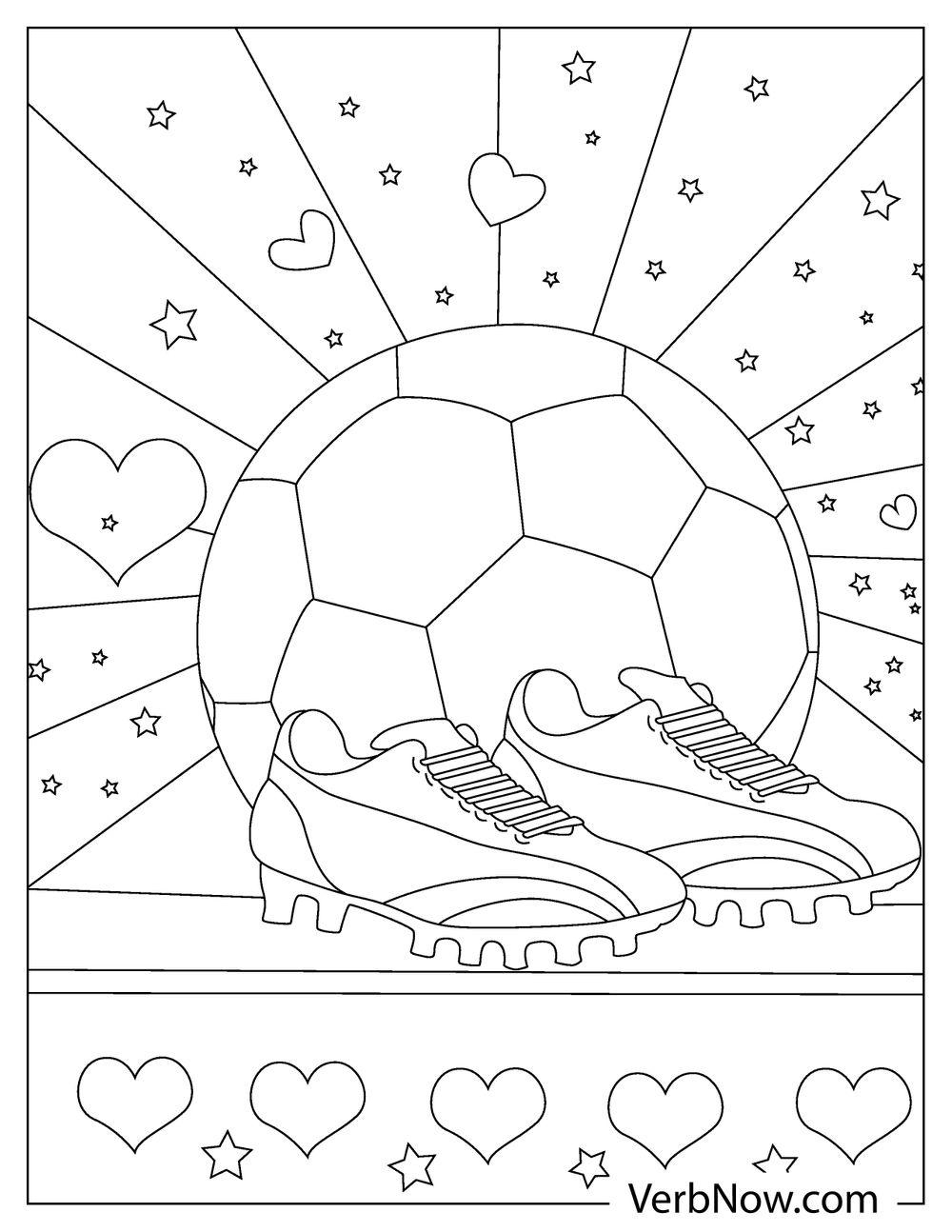 Free SOCCER Coloring Pages For Download Printable PDF 