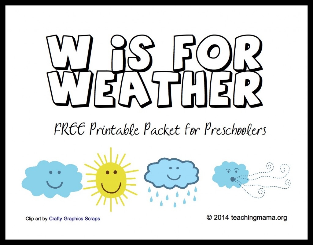 Free Printable Weather Worksheets For Preschoolers
