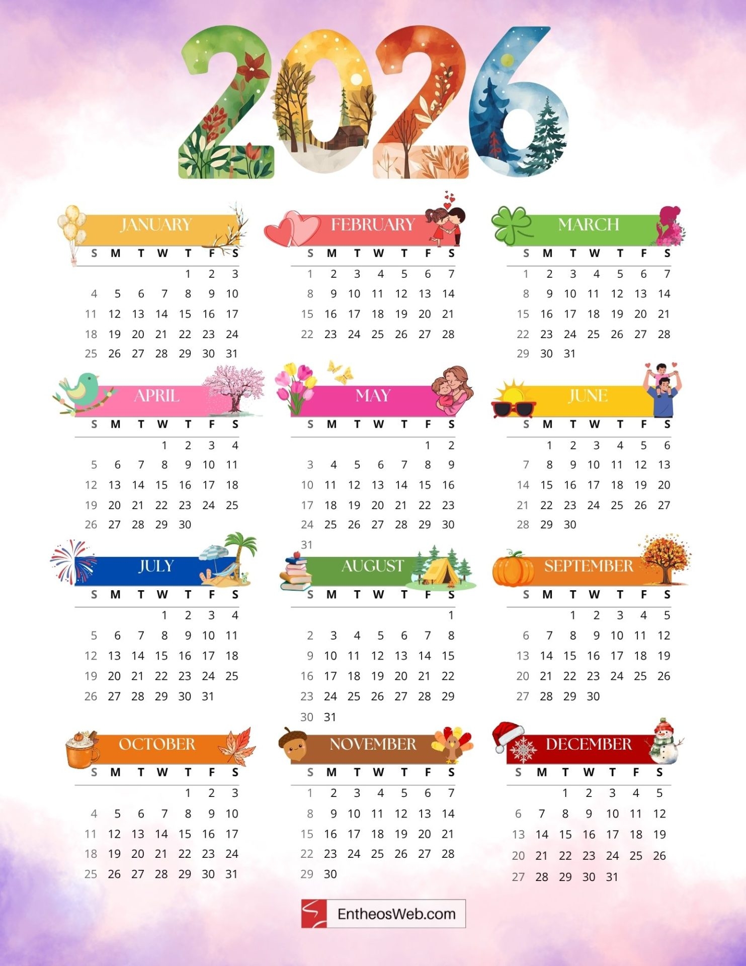 Image 2026 Calendar Printable