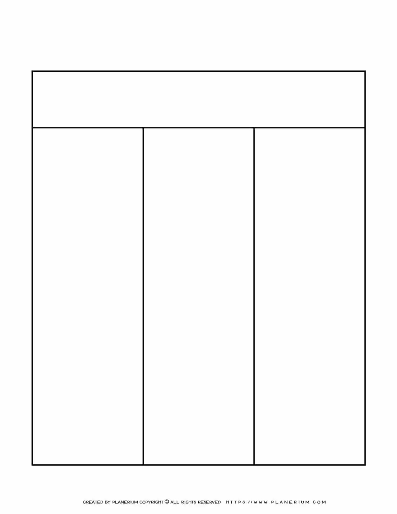 Graphic Organizer Templates Three Columns Chart Planerium Graphic Organizer Templates Three Columns Chart Planerium
