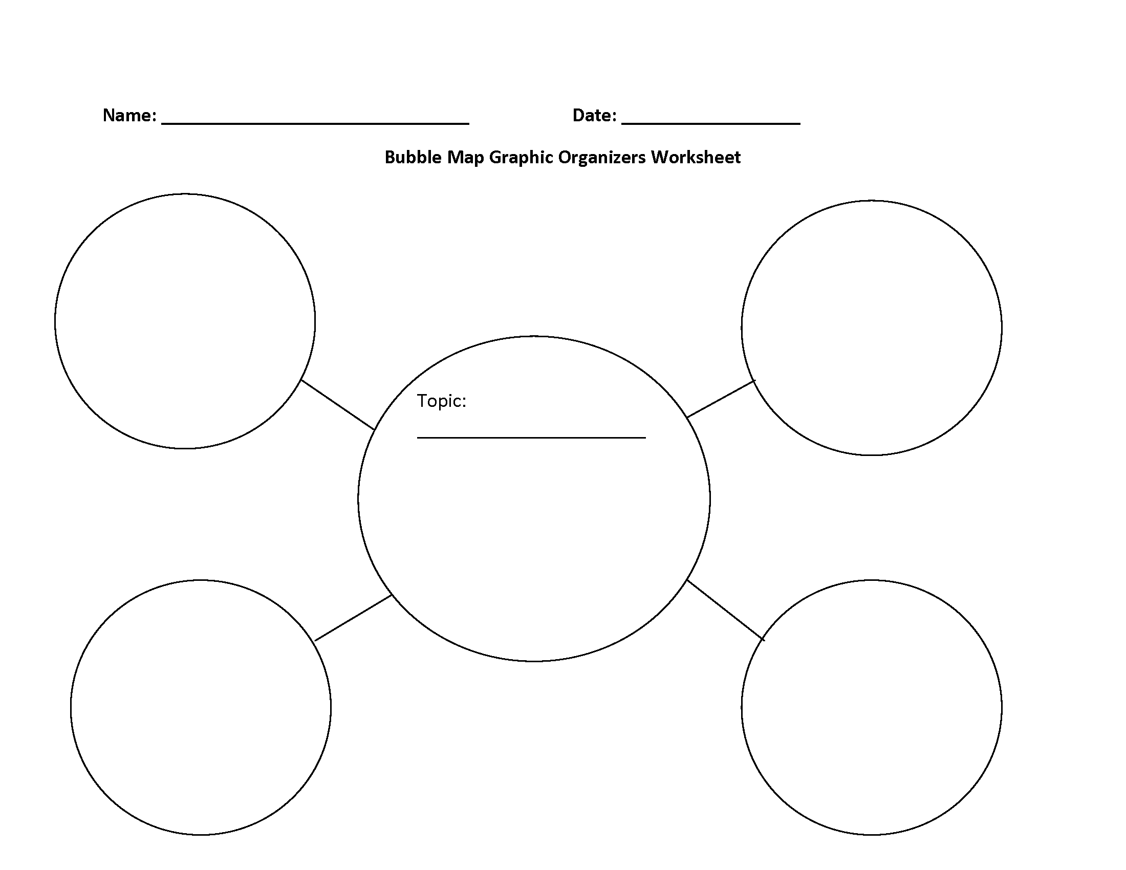 Graphic Organizers Worksheets Bubble Map Graphic Organizers Worksheet Graphic Organizers Worksheets Bubble Map Graphic Organizers Worksheet