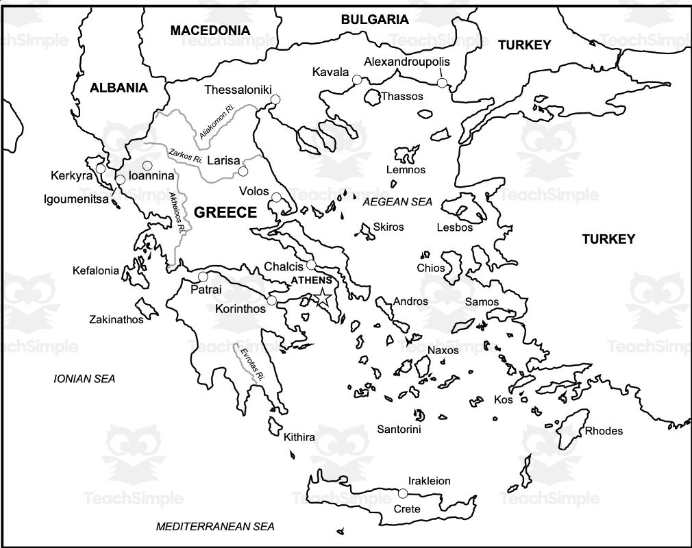 Greece Map Resources By Teach Simple
