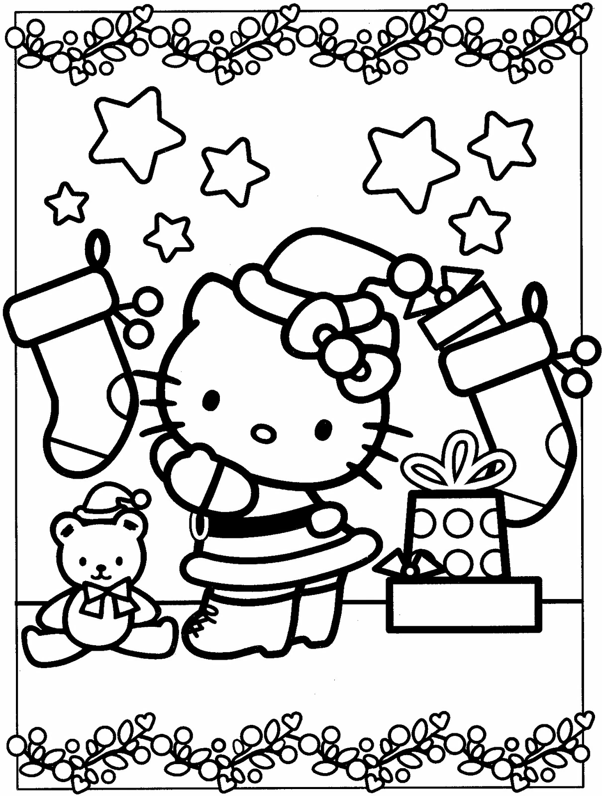 Hello Kitty 36758 Cartoons Free Printable Coloring Pages