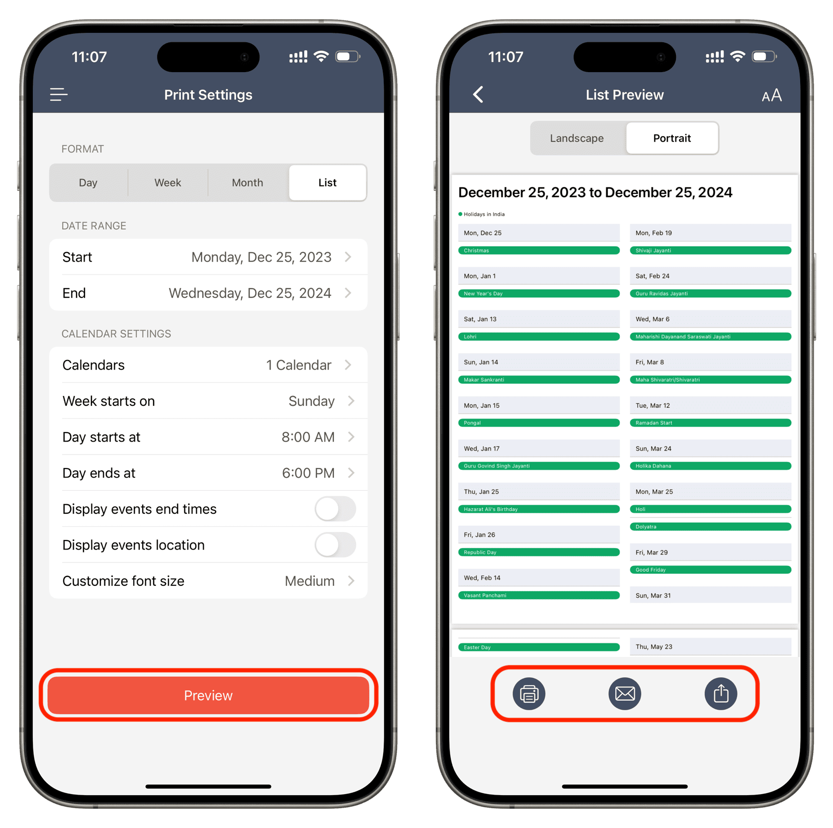 How To Print Save Or Share Your Calendar As PDF On IOS And Mac