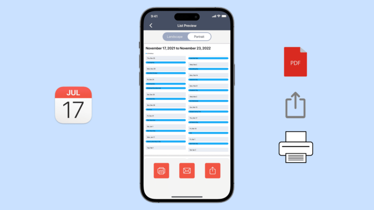 How To Print Save Or Share Your Calendar As PDF On IOS And Mac