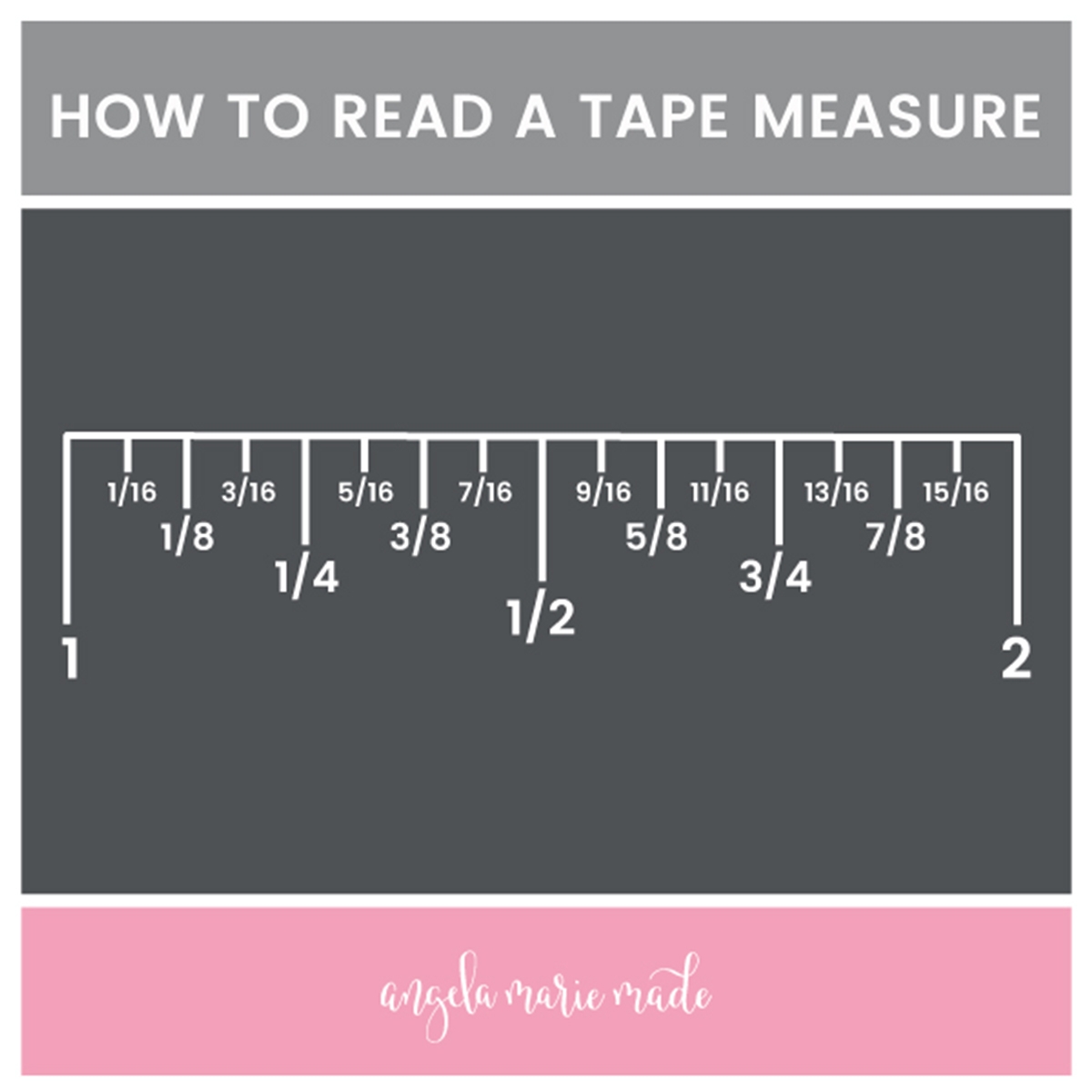 How To Read A Tape Measure The Easy Way Angela Marie Made How To Read A Tape Measure The Easy Way Angela Marie Made