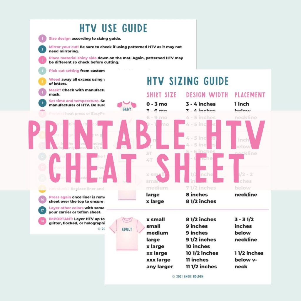 Printable Htv Sheets
