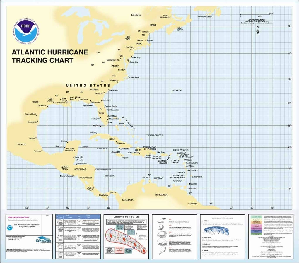 Free Printable Hurricane Tracking Map Printable