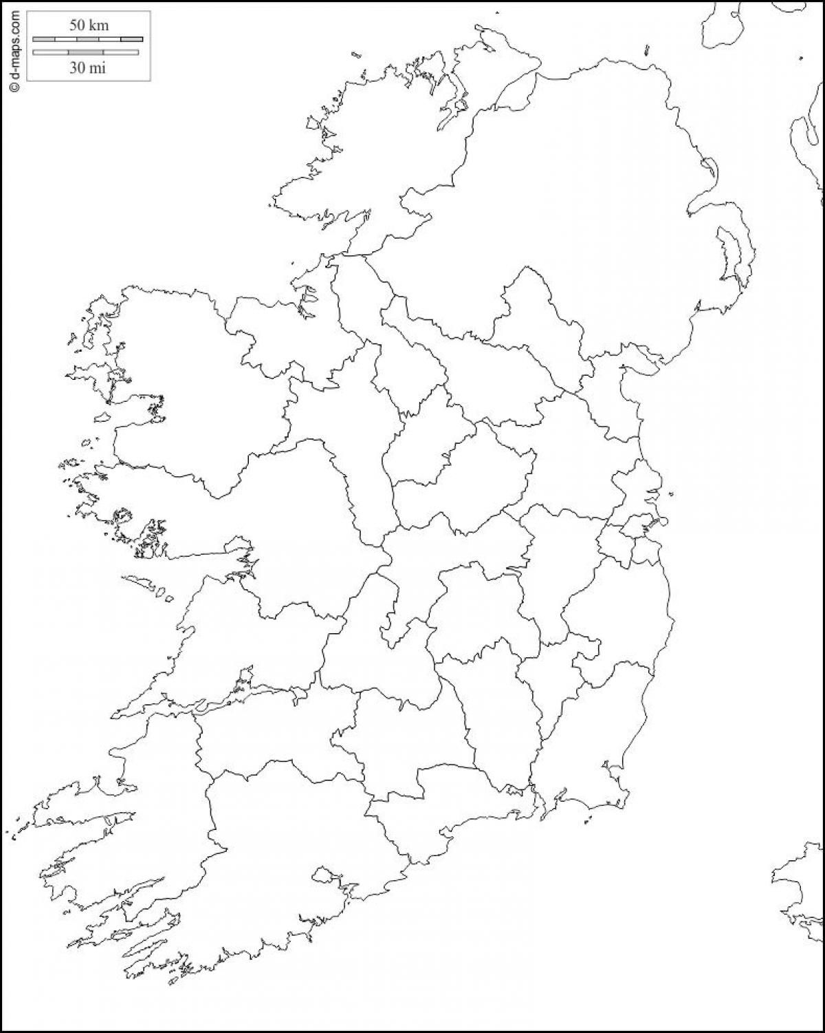 Printable Map Of Ireland Free Printable Map Of Ireland Free