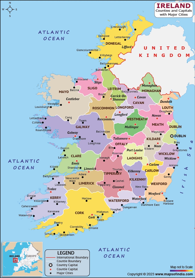 Ireland Map HD Political Map Of Ireland Ireland Map HD Political Map Of Ireland