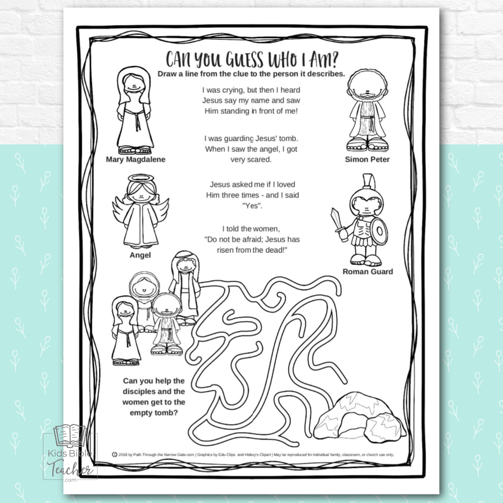 Printable Christian Preschool Worksheets