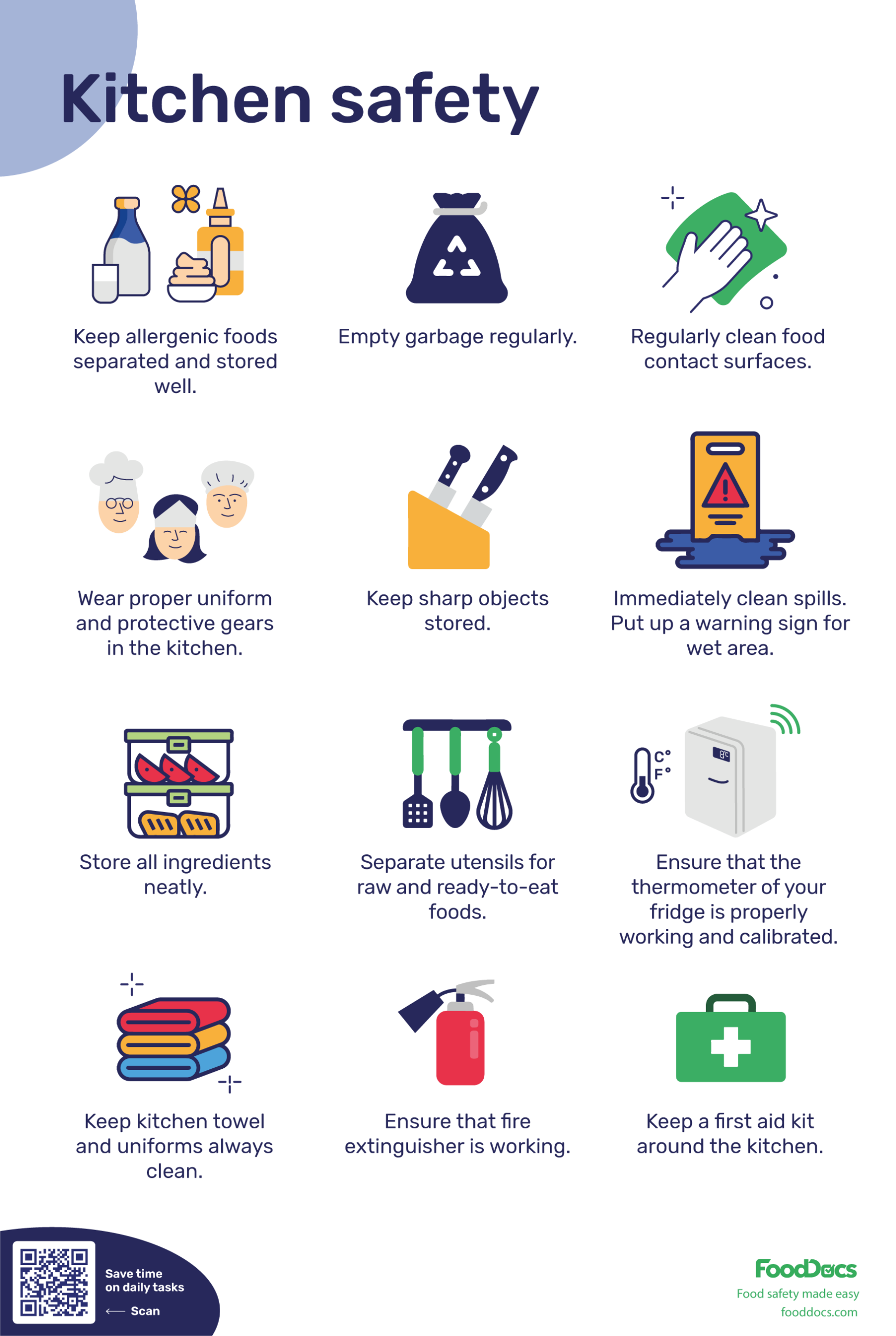 Kitchen Safety Poster Download Free Poster