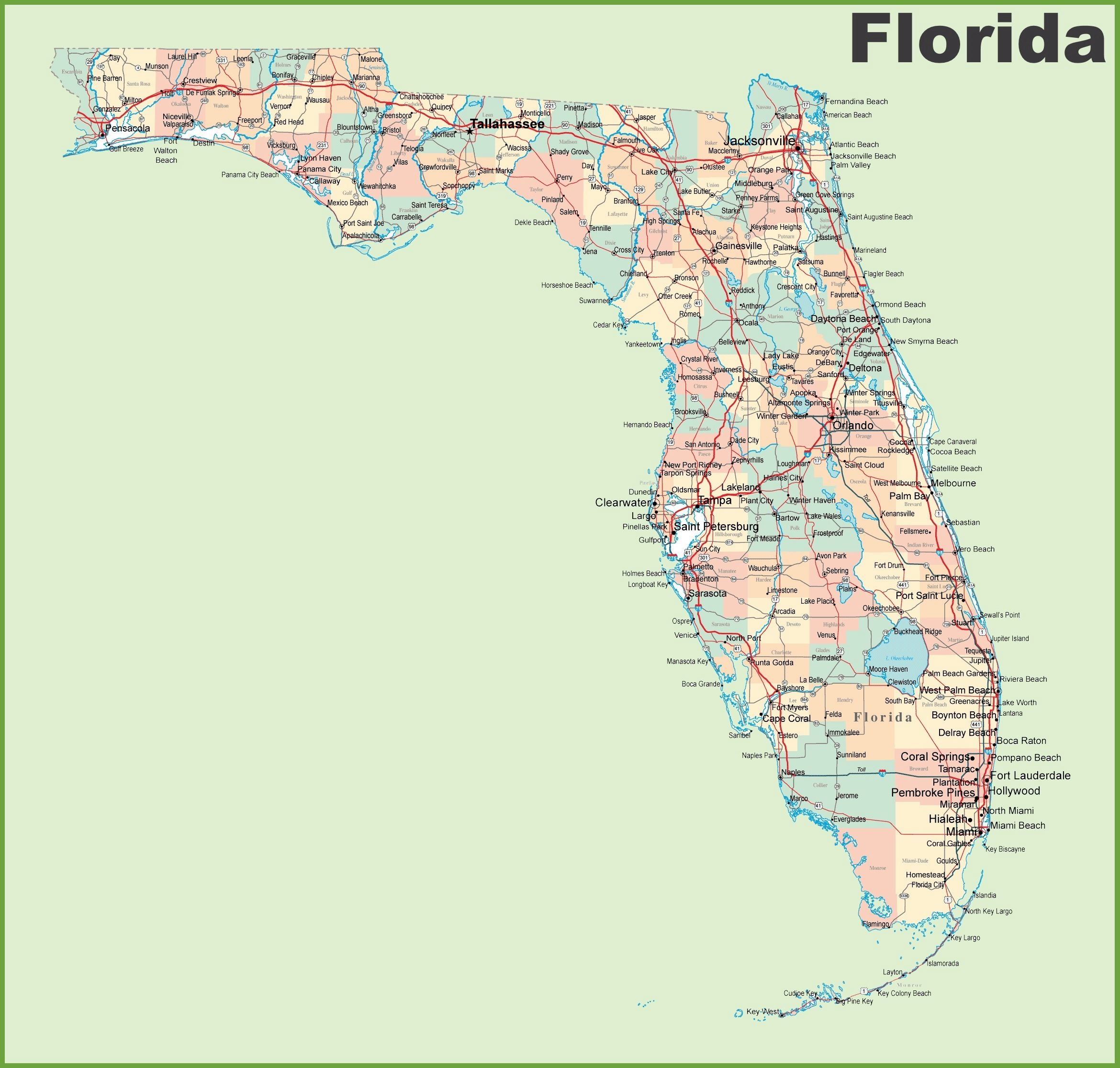 Large Florida Maps For Free Download And Print High Resolution Worksheets Library Large Florida Maps For Free Download And Print High Resolution Worksheets Library