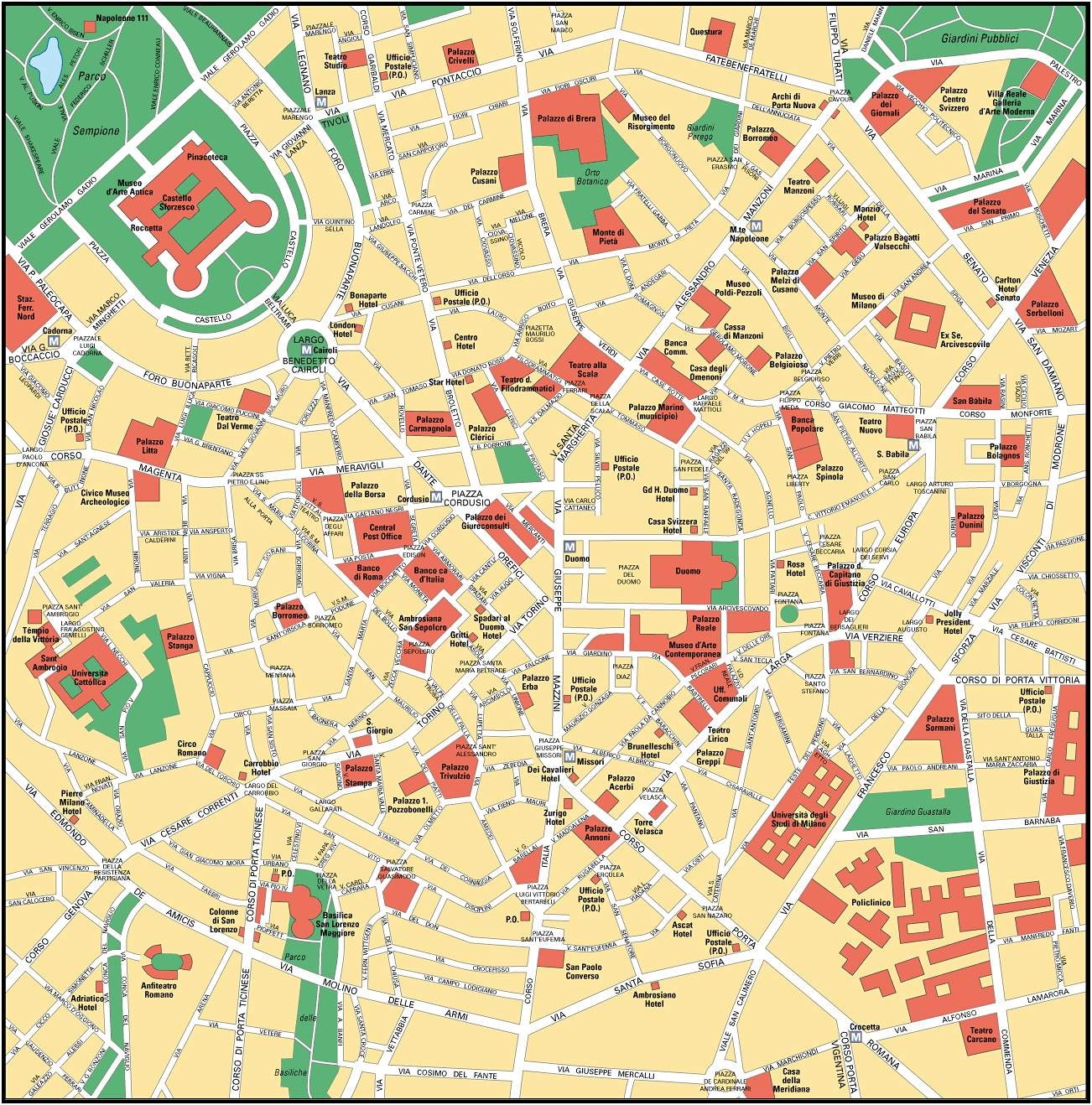 Large Milan Maps For Free Download And Print High Resolution And Detailed Maps