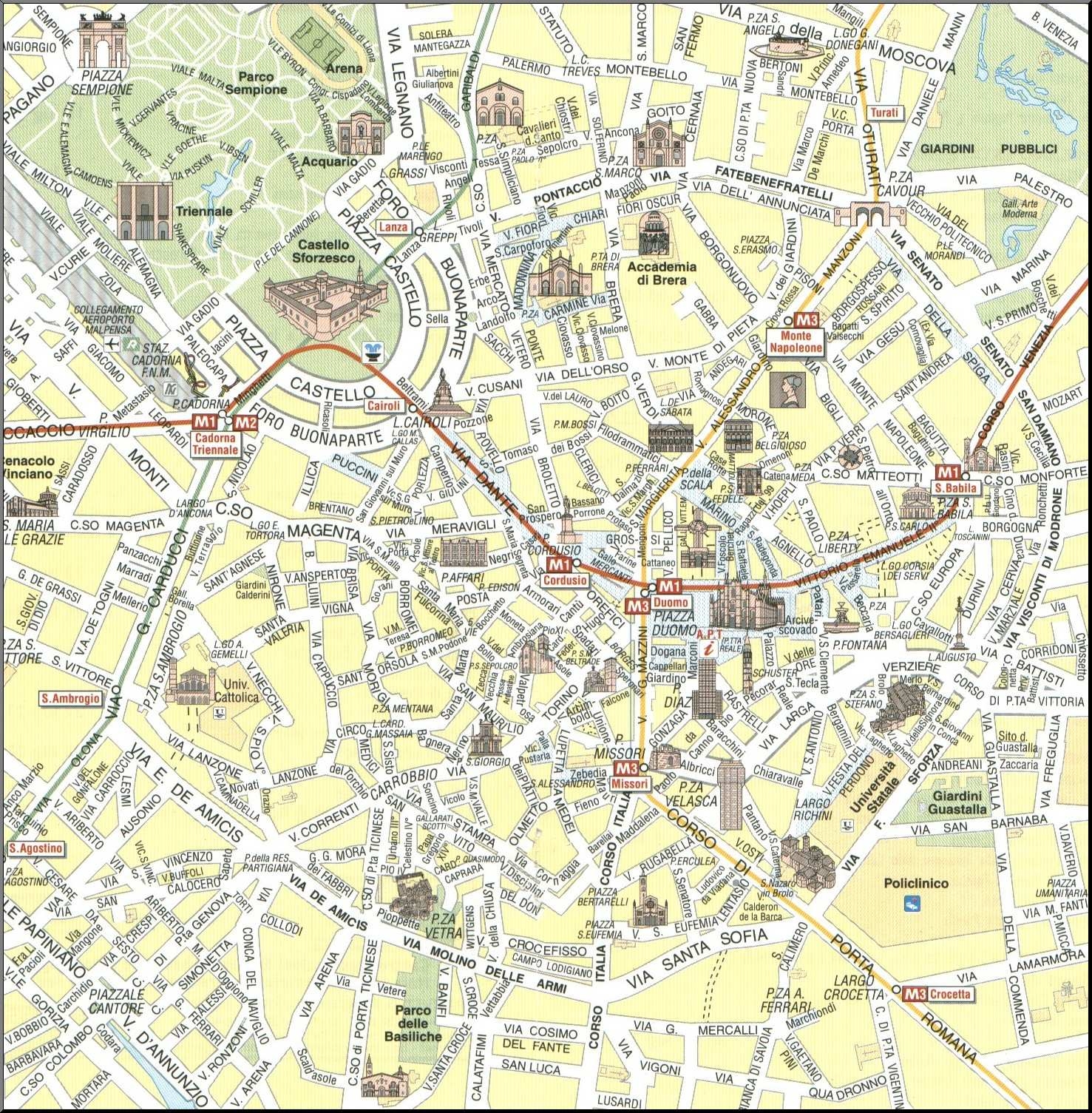Large Milan Maps For Free Download And Print High Resolution And Detailed Maps