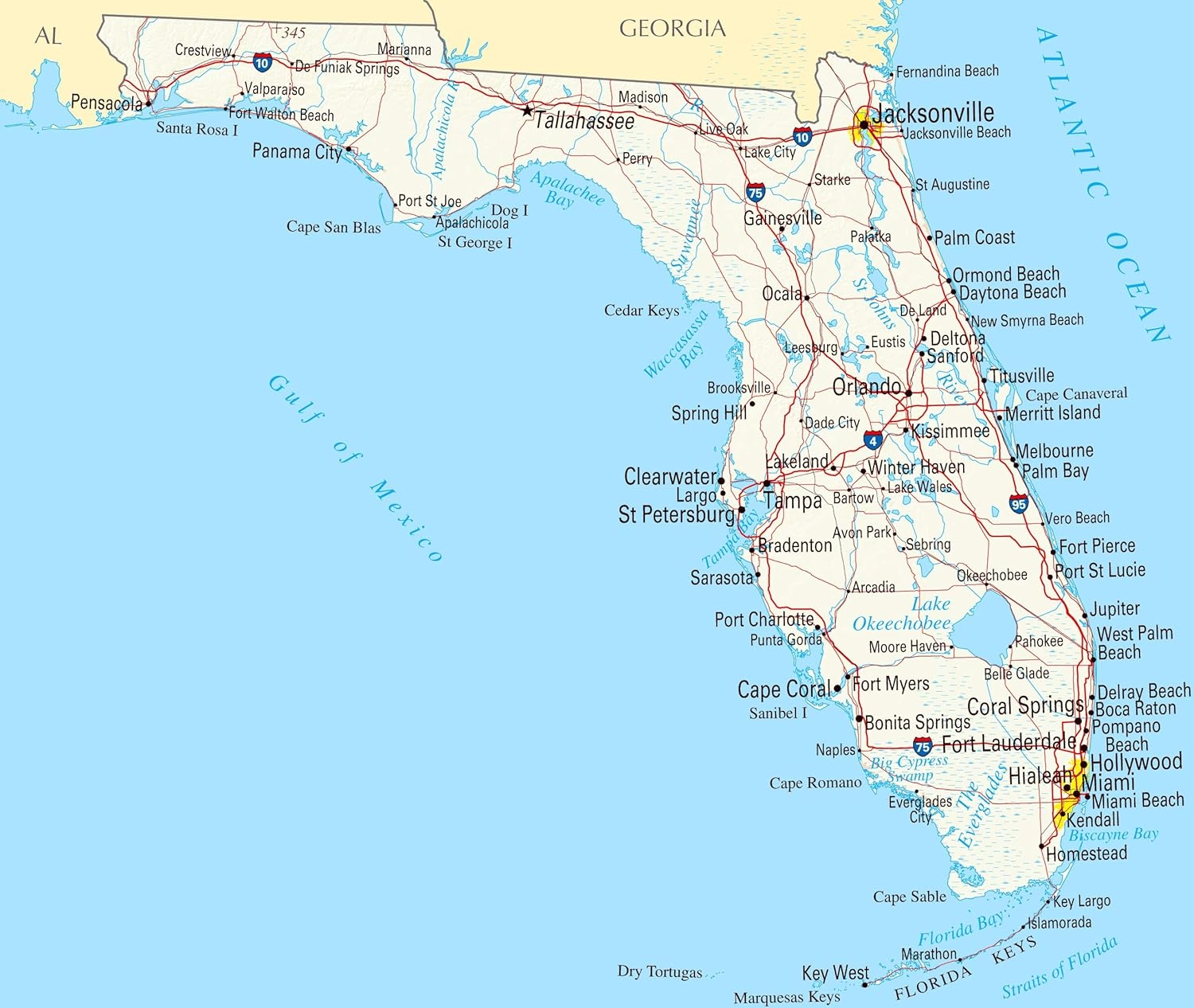 Florida State Map Printable Florida State Map Printable