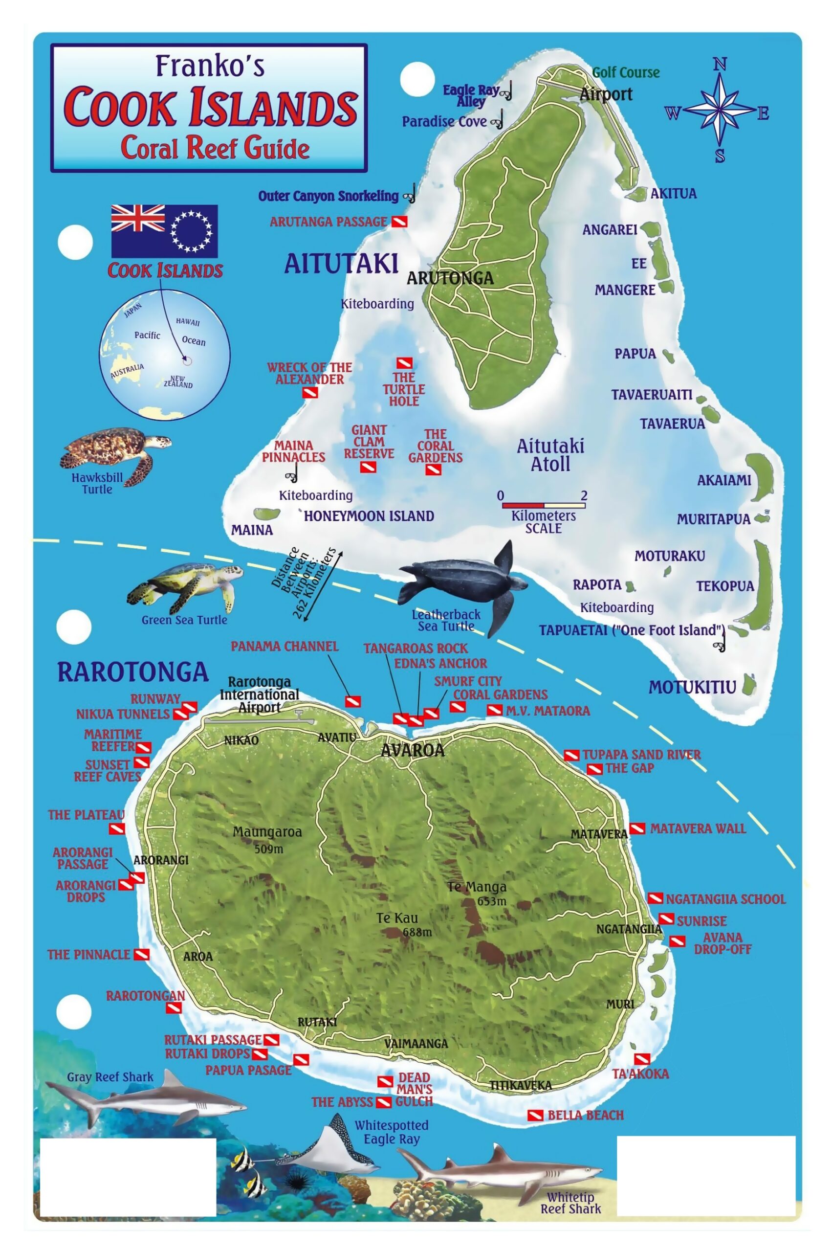 Printable Map Of Rarotonga