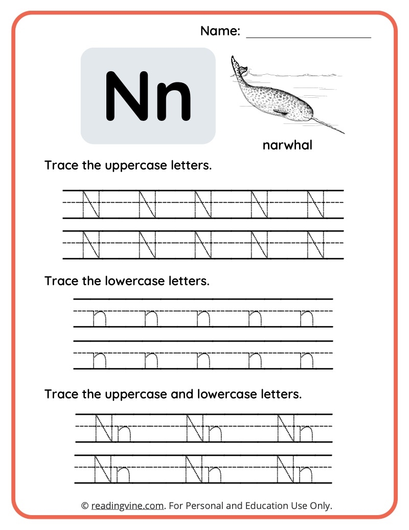 Letter N Worksheets Printable Letter N Worksheets Printable