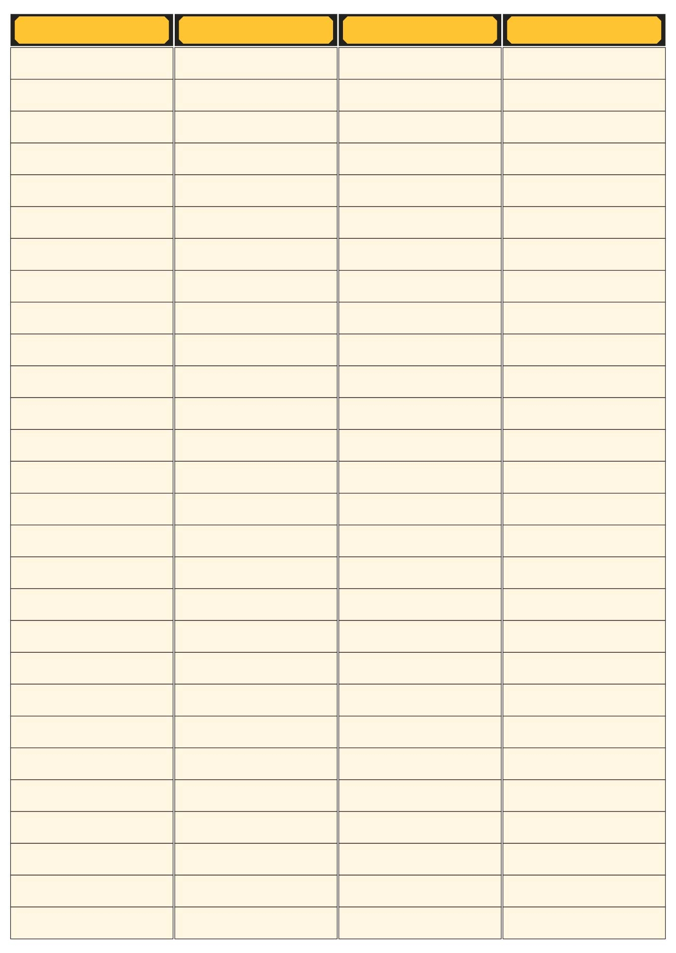 Lined Column Paper Template 13 Free PDF Printables Printablee