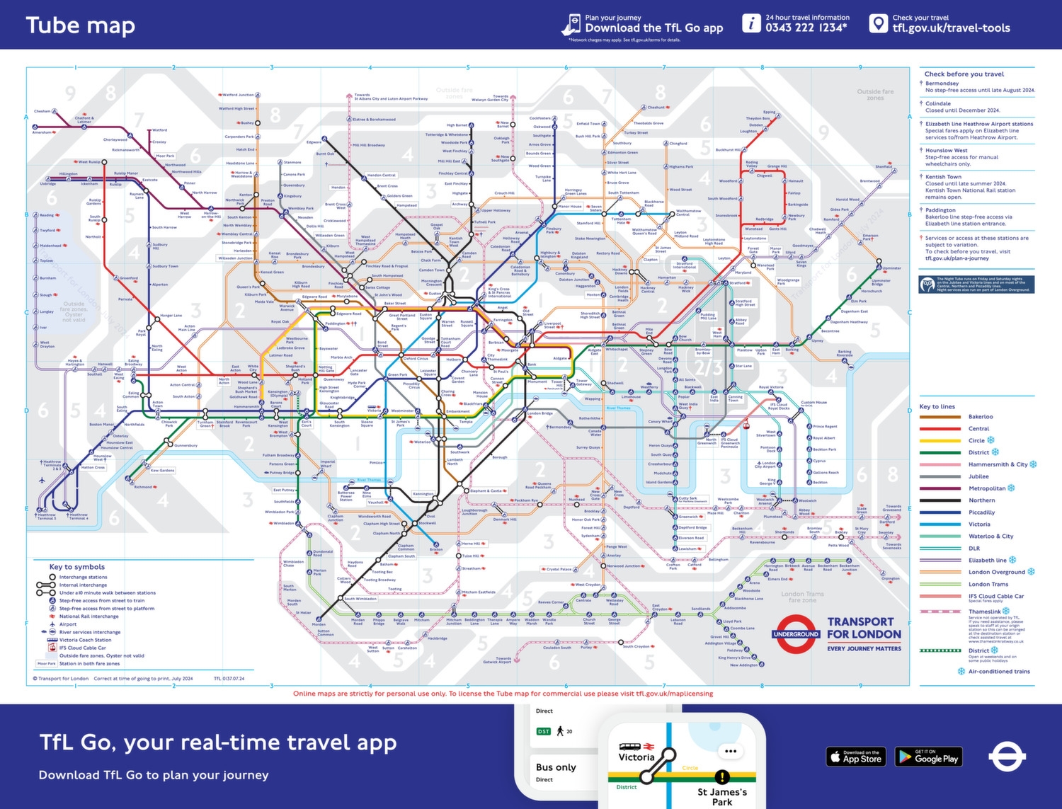  London Underground Map 2024 Tube Prices Timetable