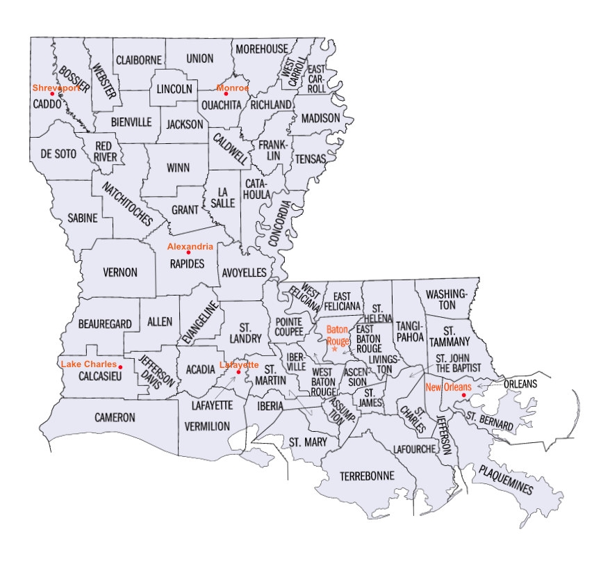 Louisiana Maps Map Of Louisiana Parishes Interactive Map Of Louisiana Louisiana Maps Map Of Louisiana Parishes Interactive Map Of Louisiana